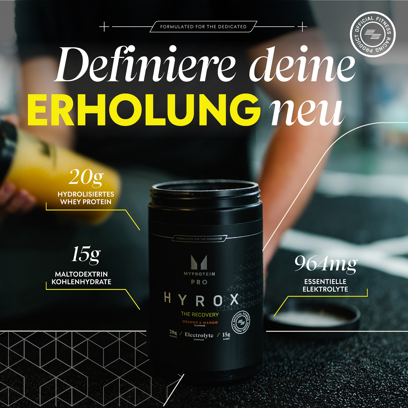 THE Recovery – HYROX - 16Portionen - Orange and Mango