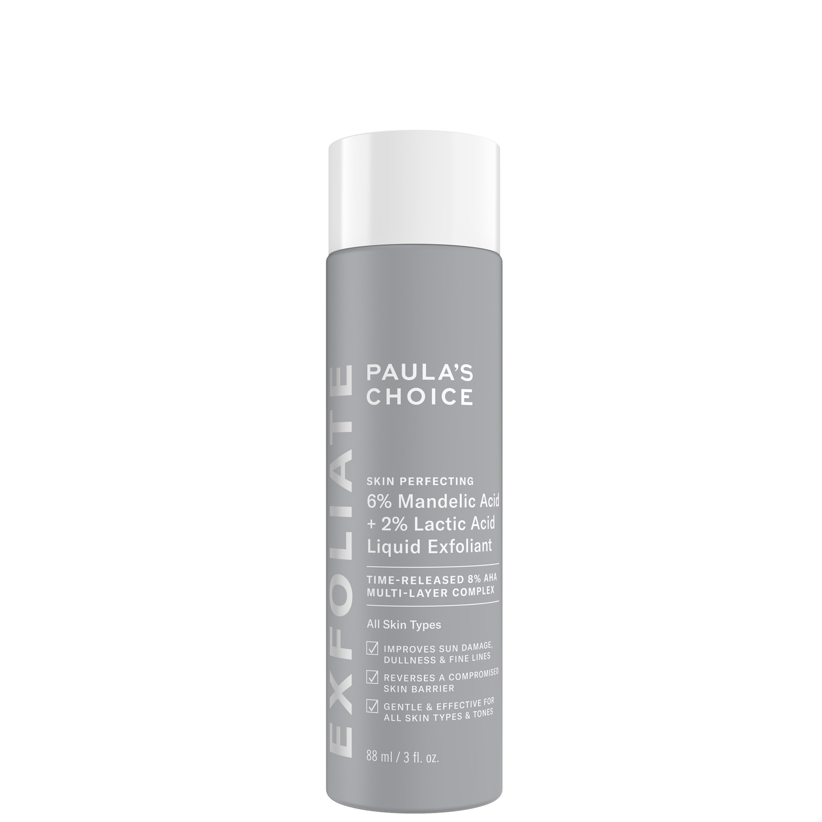 Shop Paula's Choice Skin Perfecting 6% Mandelic Acid And 2% Lactic Acid Liquid Exfoliant 88ml
