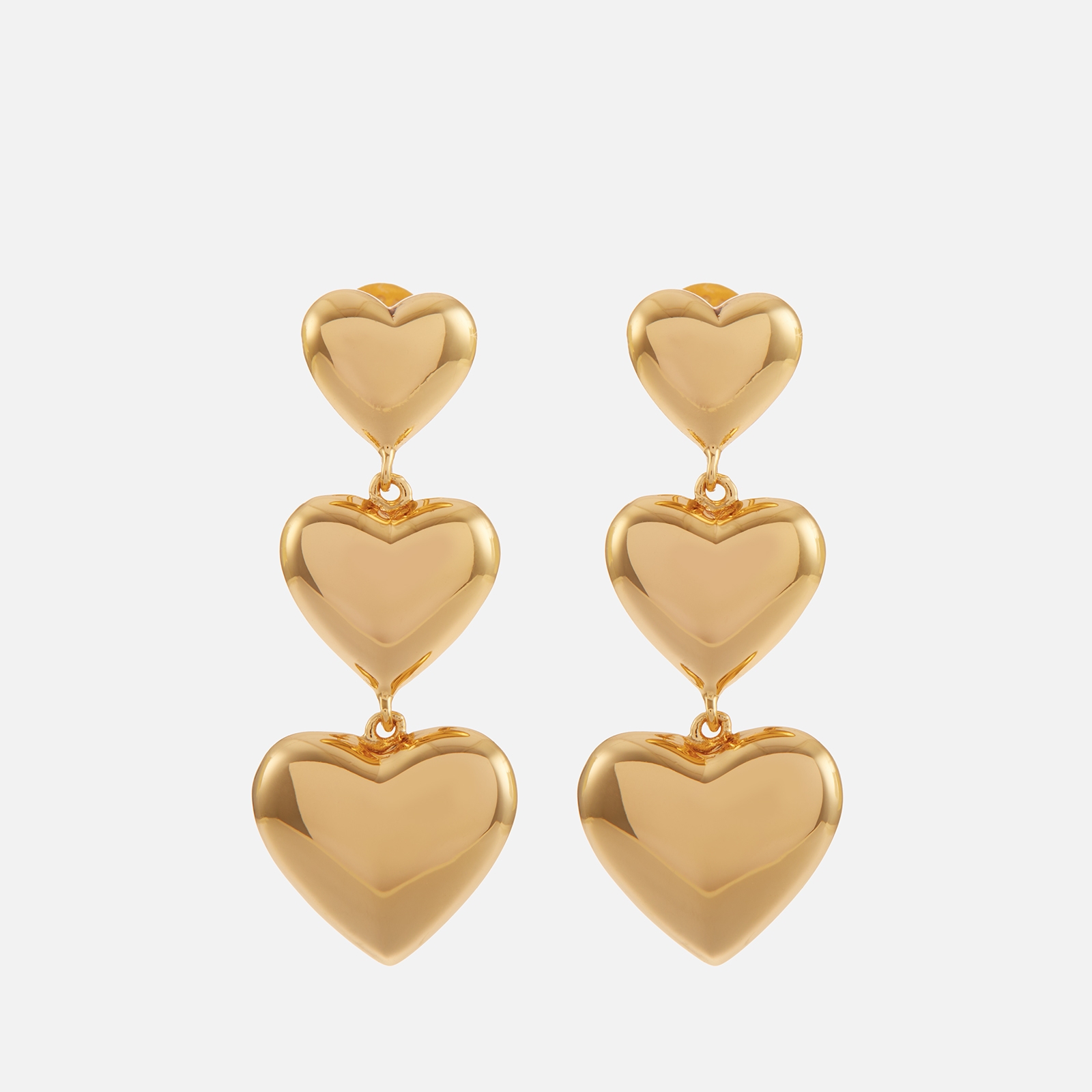 Astrid & Miyu Heart 18K Gold-Plated Sterling Silver Drop Earrings