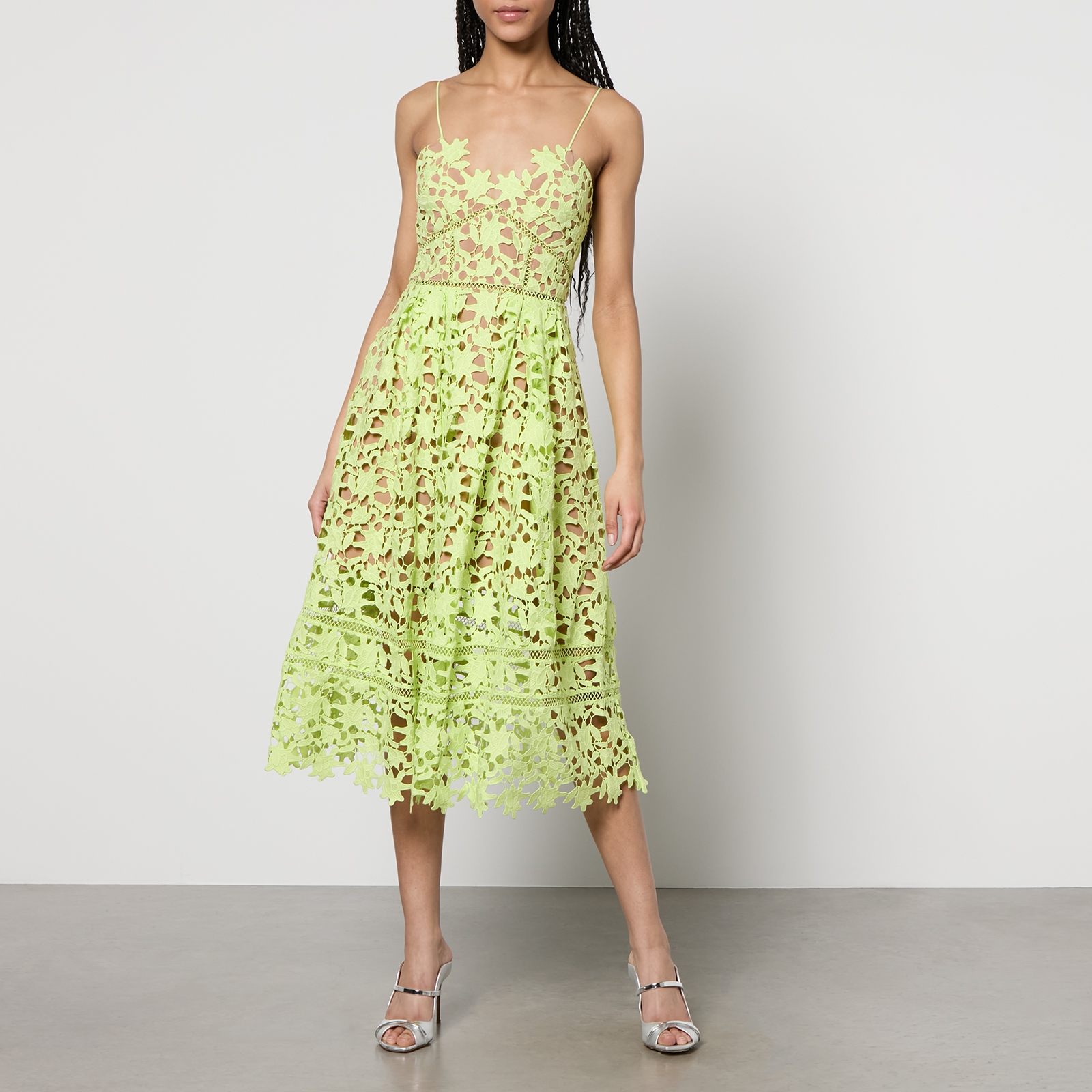 Self-Portrait Azaelea Guipiure Lace Midi Dress - US 10/UK 14