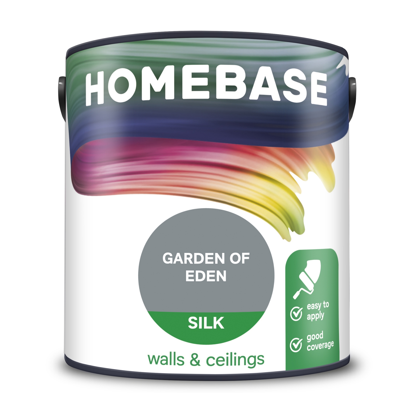Homebase Silk Emulsion Paint Garden of Eden - 2.5L