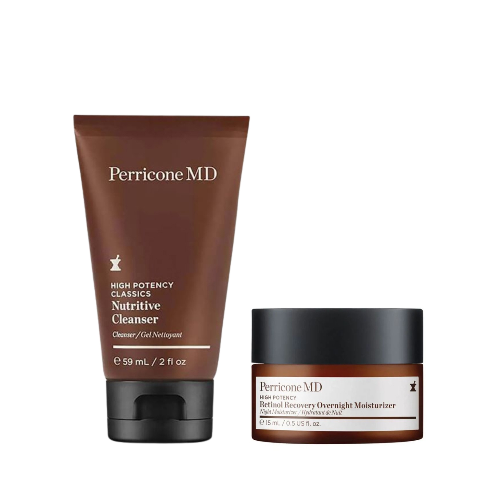 Perricone Md High Potency Cleanse & Moisturise Travel Duo In White