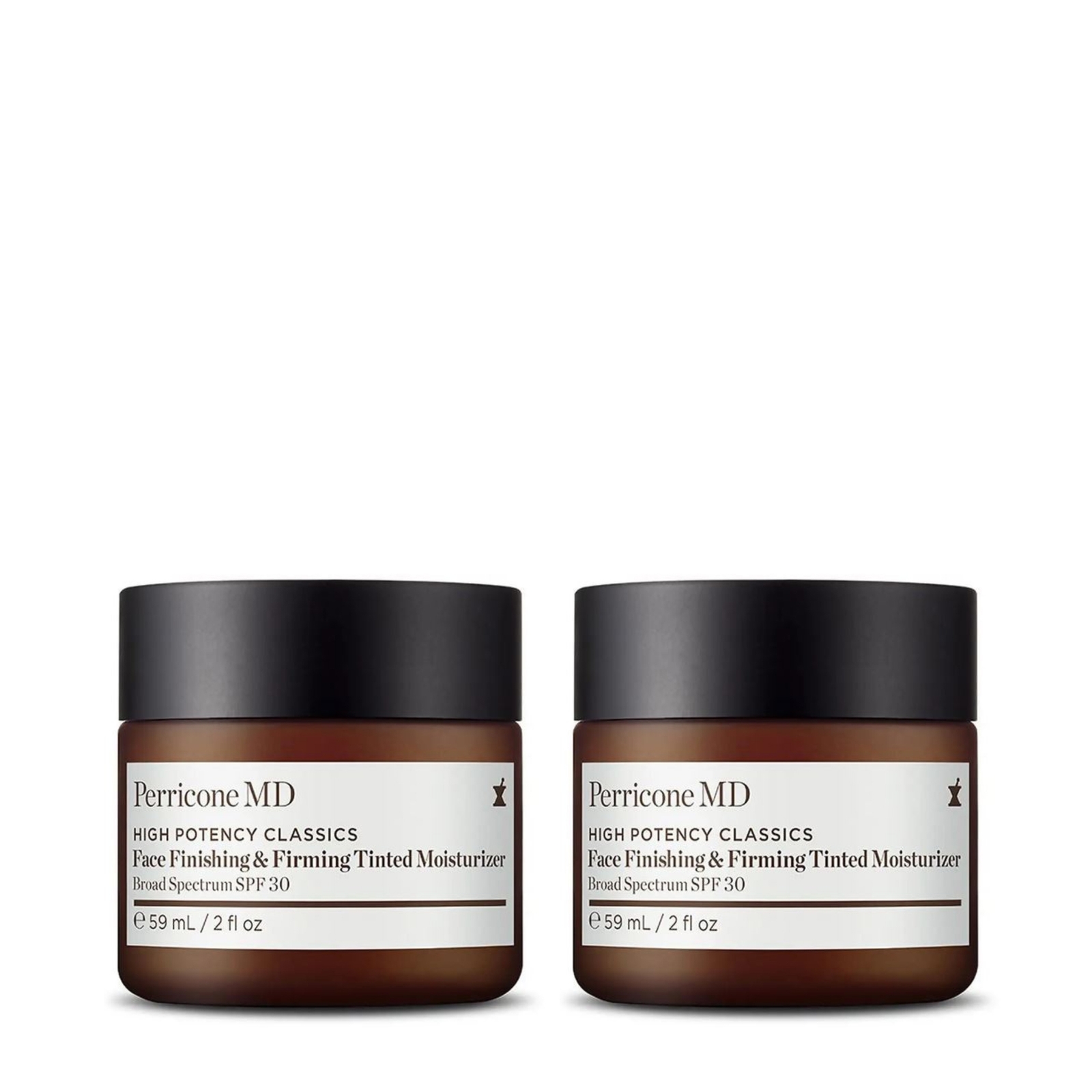 Perricone Md High Potency Face Finishing & Firming Tinted Moisturiser Spf 30 Duo In White
