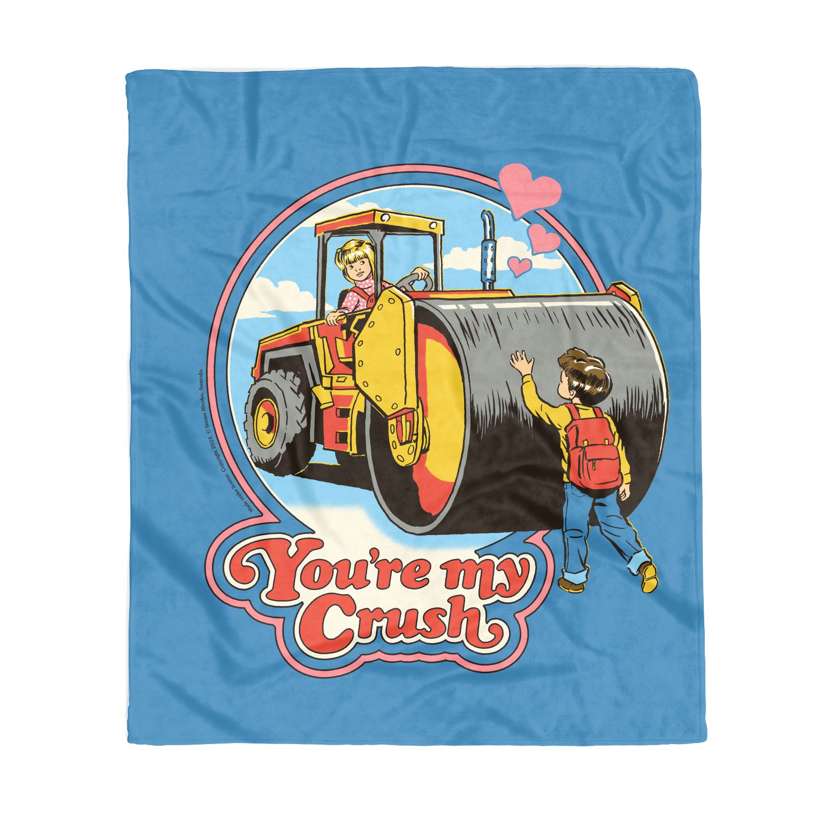 

Steven Rhodes You're My Crush Fleece Blanket - L
