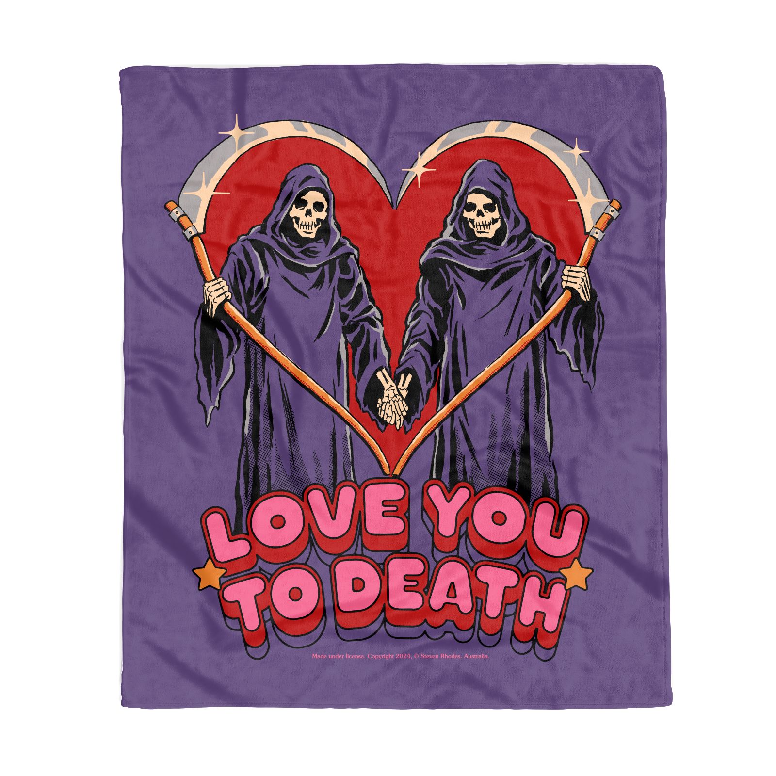 

Steven Rhodes Love You To Death Fleece Blanket - M