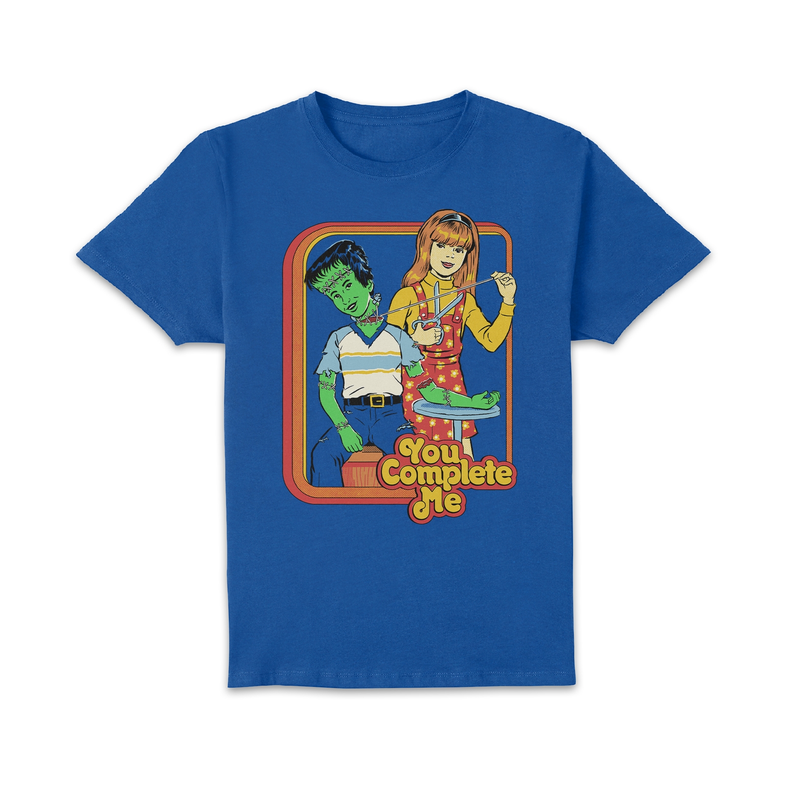 

Steven Rhodes You Complete Me Men's T-Shirt - Blue - L - Blu