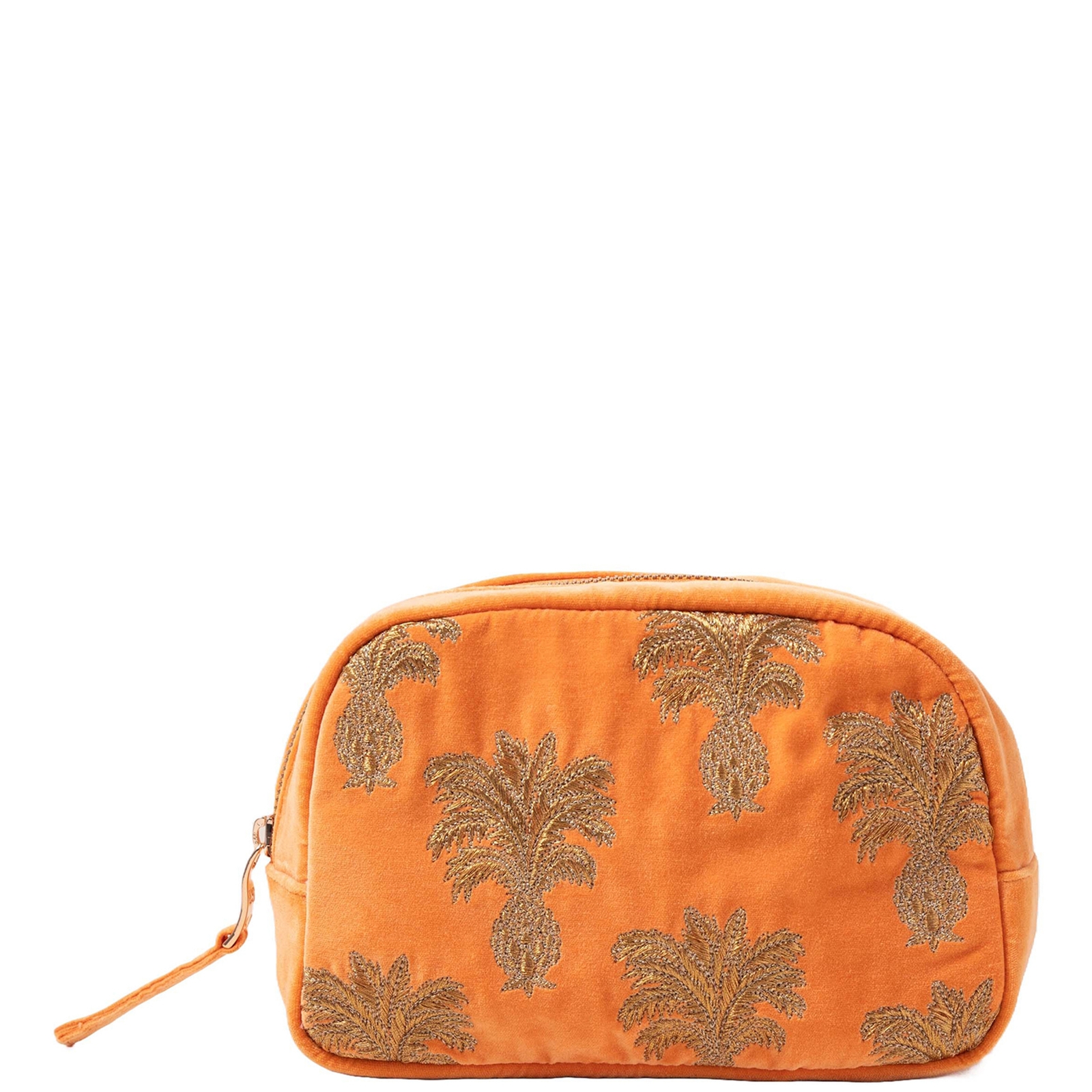

Elizabeth Scarlett Pineapple Velvet Cosmetics Bag - Orange