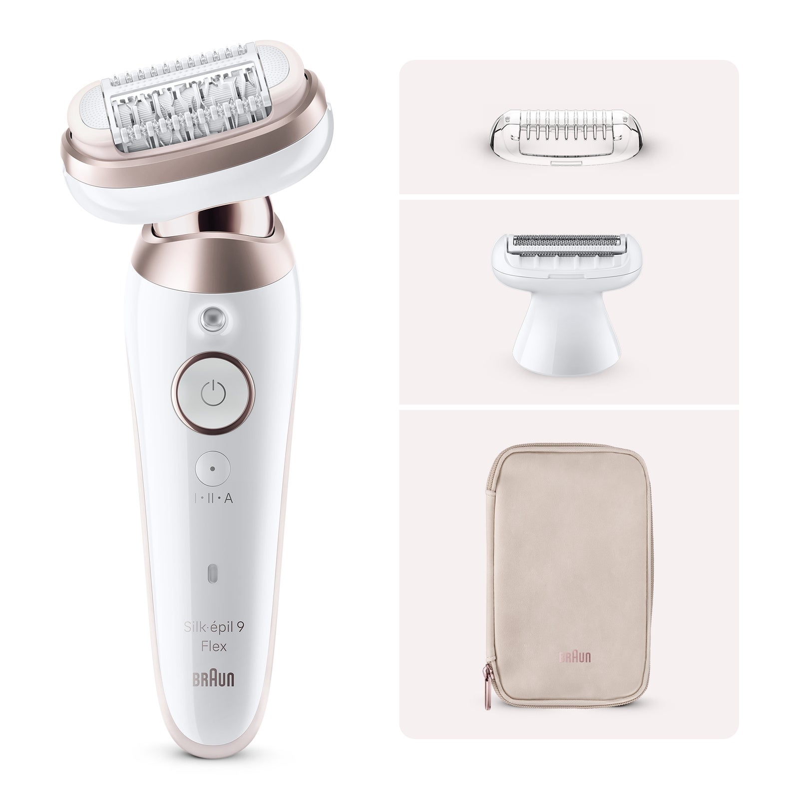 Women's Rose Gold Braun Silk-Épil Series Flex 9-030 3D Epilator Size 9