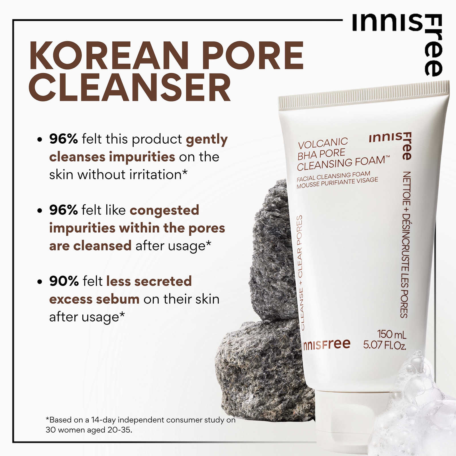 Thumbnail - INNISFREE Volcanic Pore Cleansing Foam 150ml