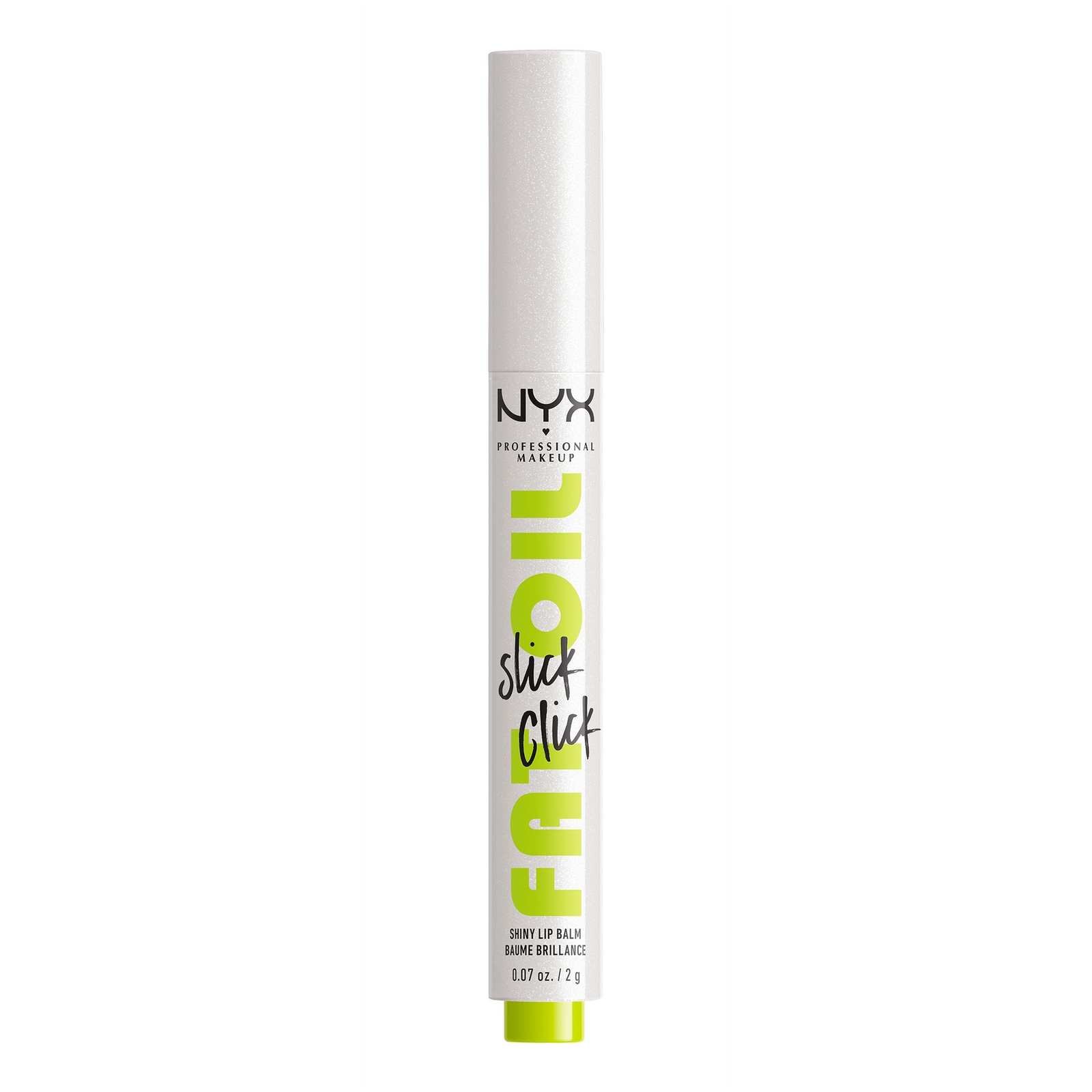 Nyx Professional Makeup Fat Oil Slick Click Lip Balm 2ml (various Shades) - Main Character In White