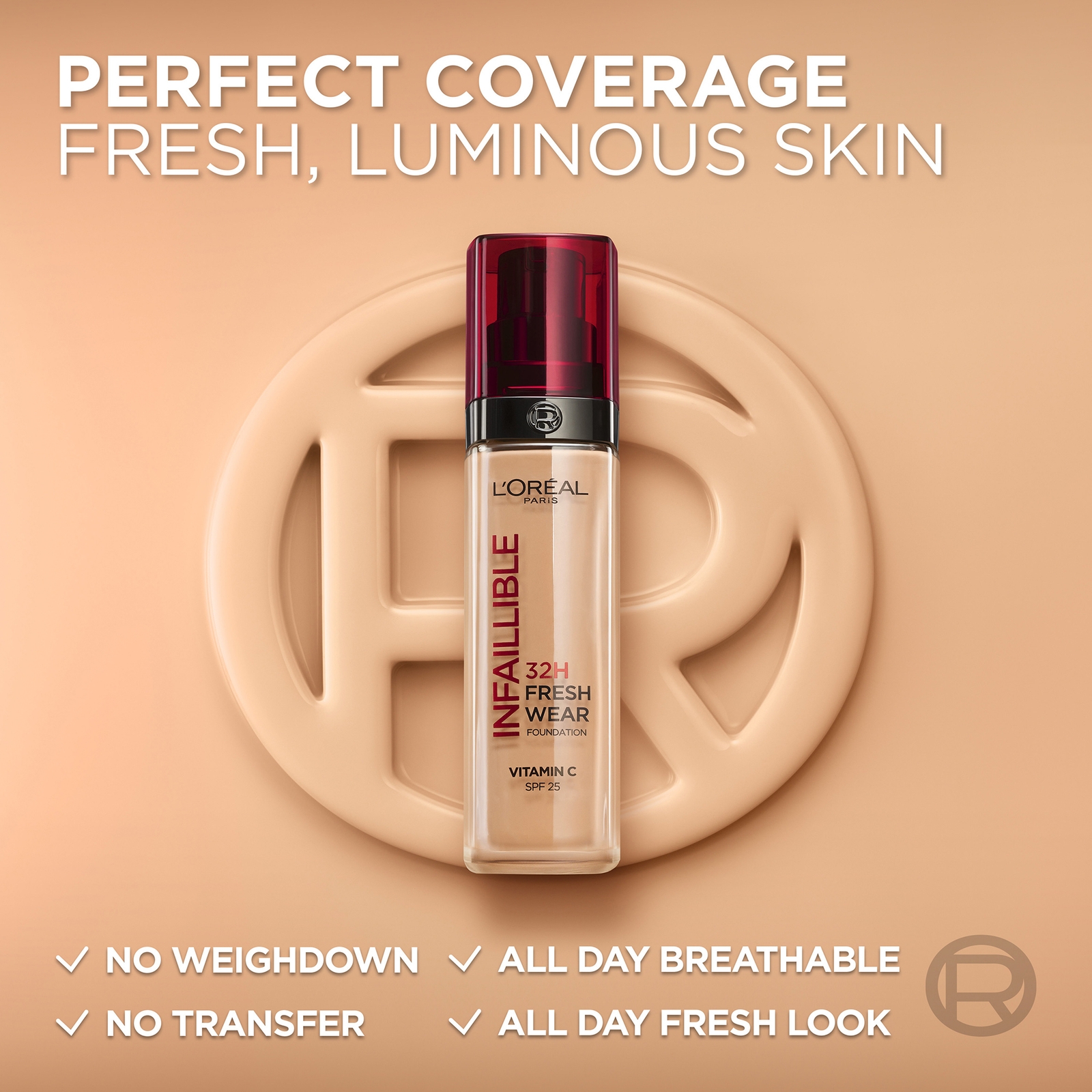 Thumbnail - L'Oréal Paris Infallible 32-Stunden Freshwear Flüssigfoundation (Verschiedene Farbtöne) - 392 Cool