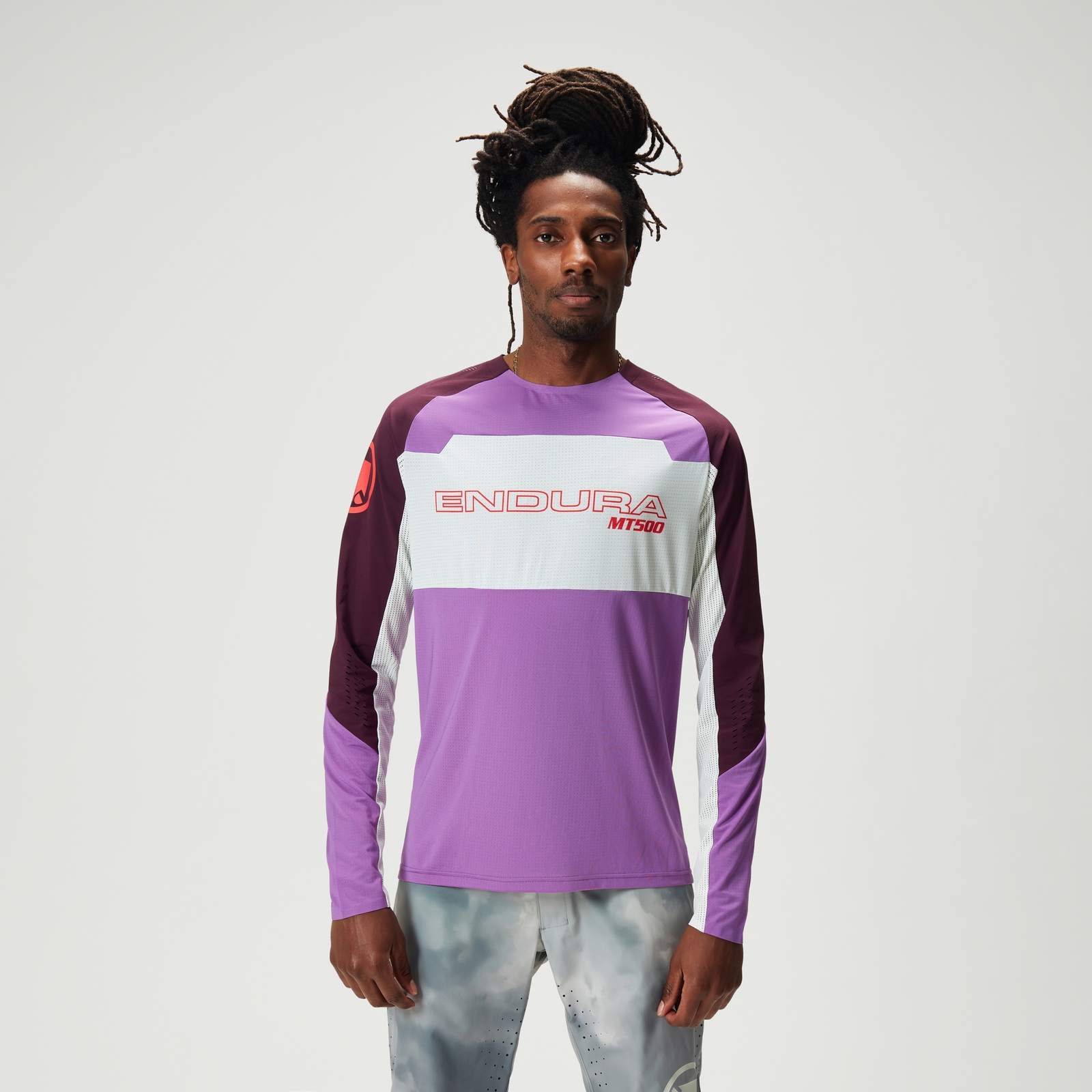 Endura Men's MT500 Burner Lite L/S Tee - Thistle | Extra 10% off first order.