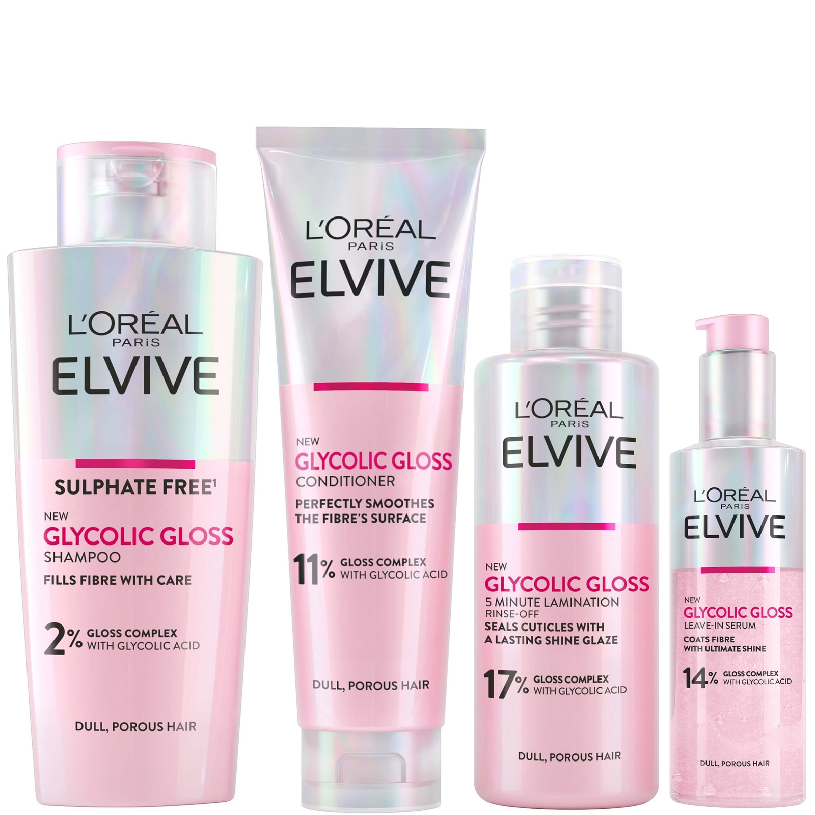 L'oréal Paris Elvive Glycolic Gloss Glossing Routine For Dull Hair In White