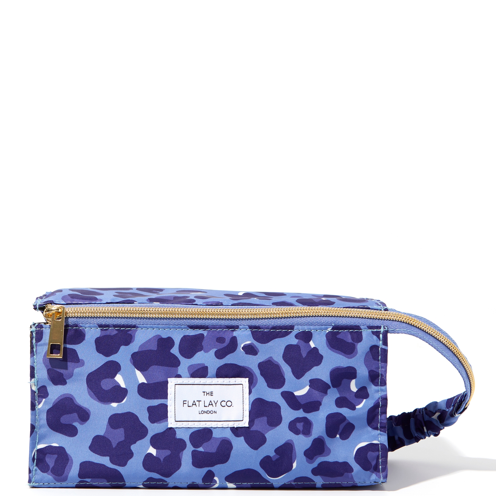 

The Flat Lay Co. Open Flat Box Bag - Blue Leopard