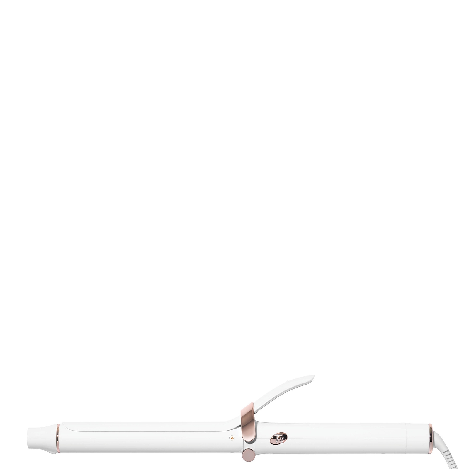 T3 Singlepass Curl X Extra-long 1 Inch Barrel Ceramic Curling Iron In White