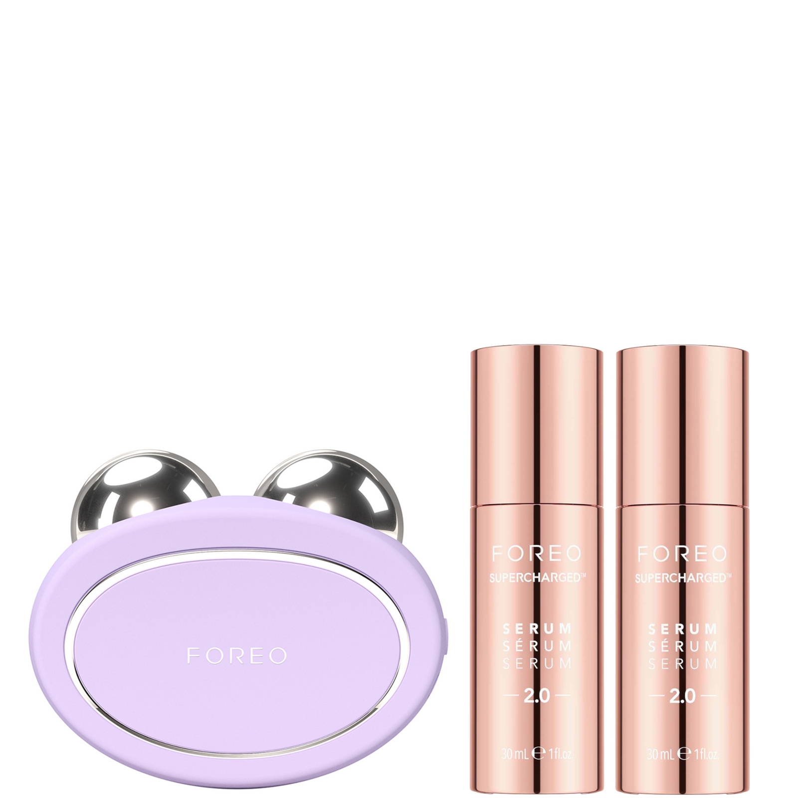 Shop Foreo Bear 2 Firm And Lift Supercharged Set - Lavender