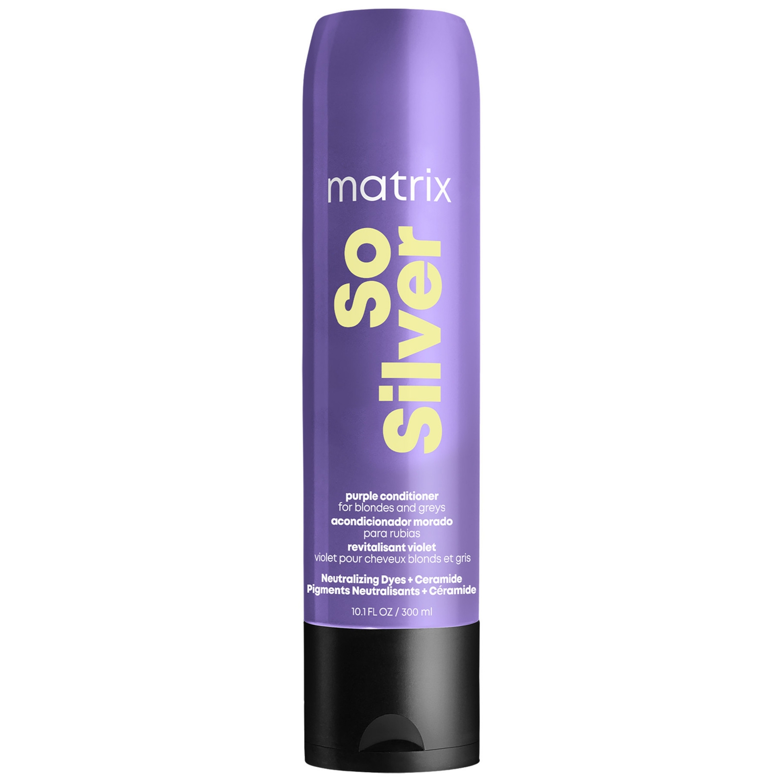 Image of Matrix So Silver Purple Toning Pigmented Conditioner For Blonde, Grey + Silver Hair 300ml