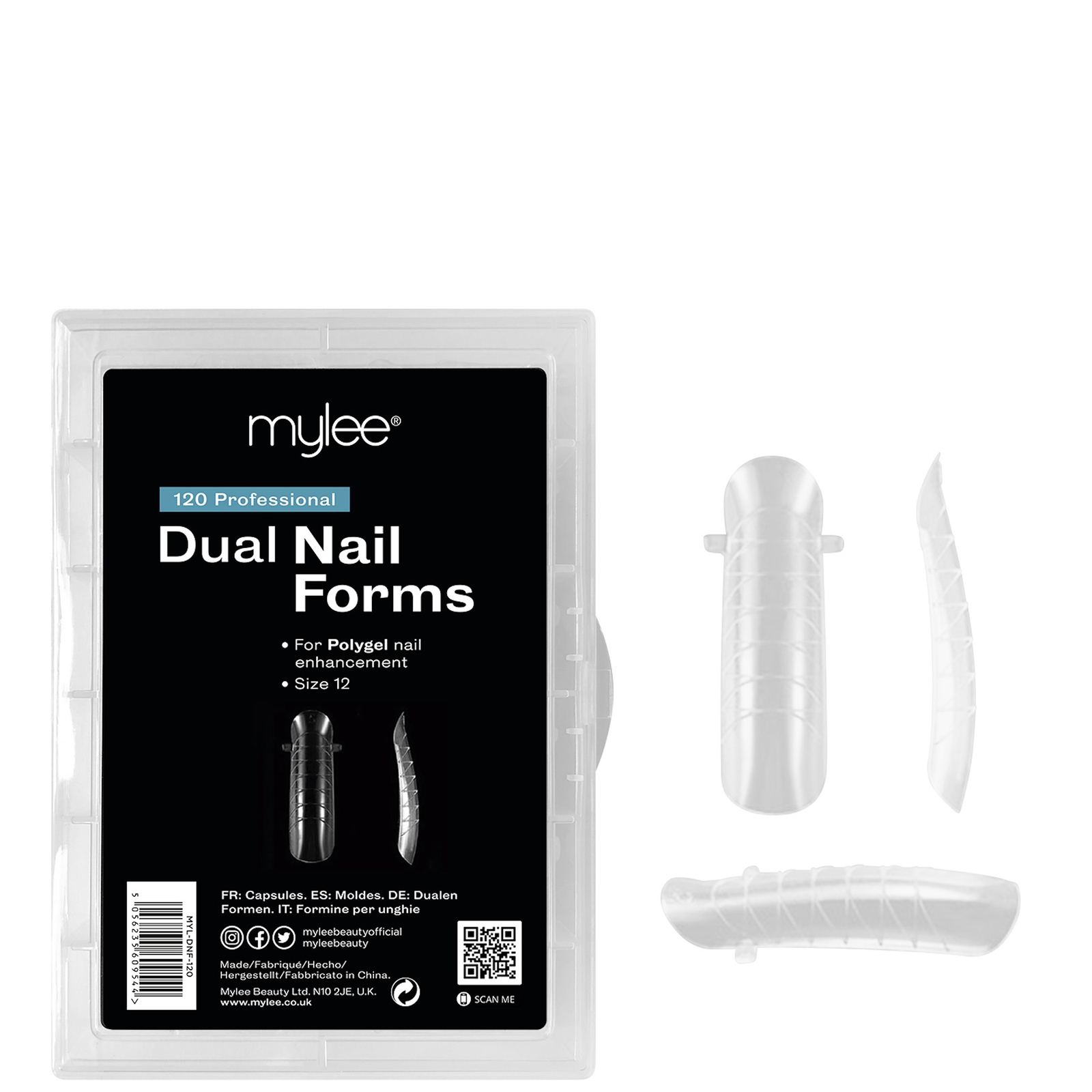 Mylee Dual Nail Forms In White