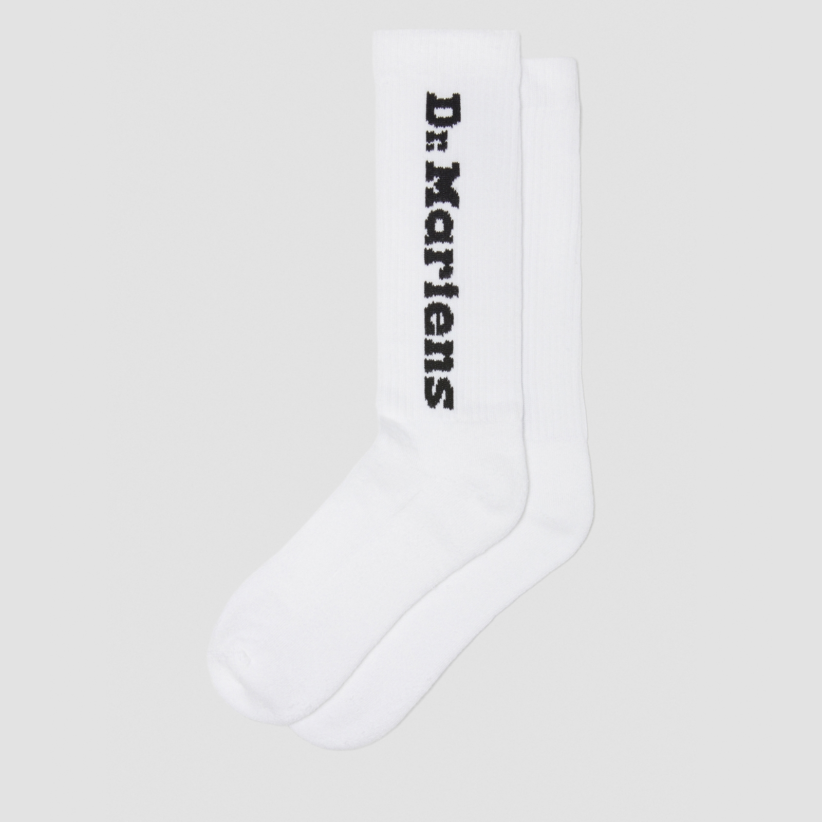 Dr. Martens Vertical Logo Socks - White - S/M