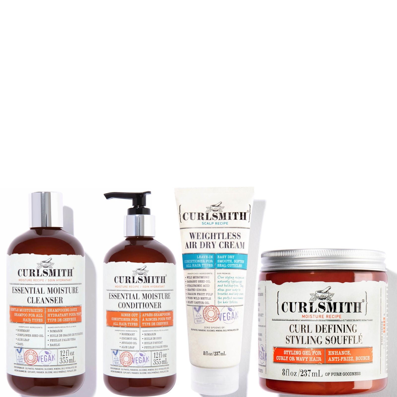 Curlsmith Moisture And Definition Bundle In White