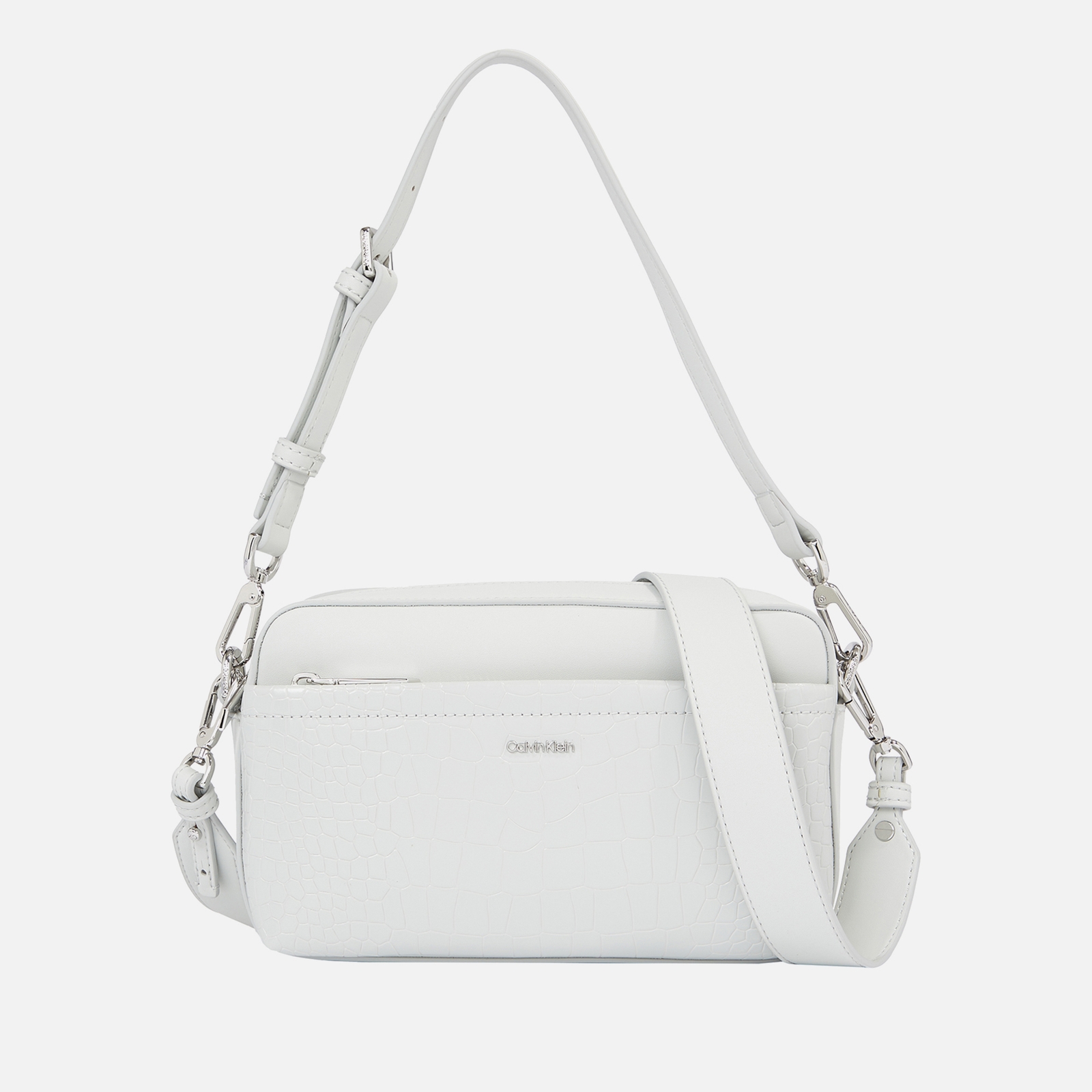 Calvin Klein CK Must Croc-Embossed Faux Leather Camera Bag