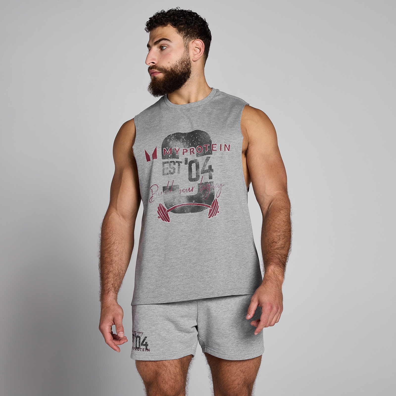 MP Men's Origin Graphic Vest - Grey Marl  - XS