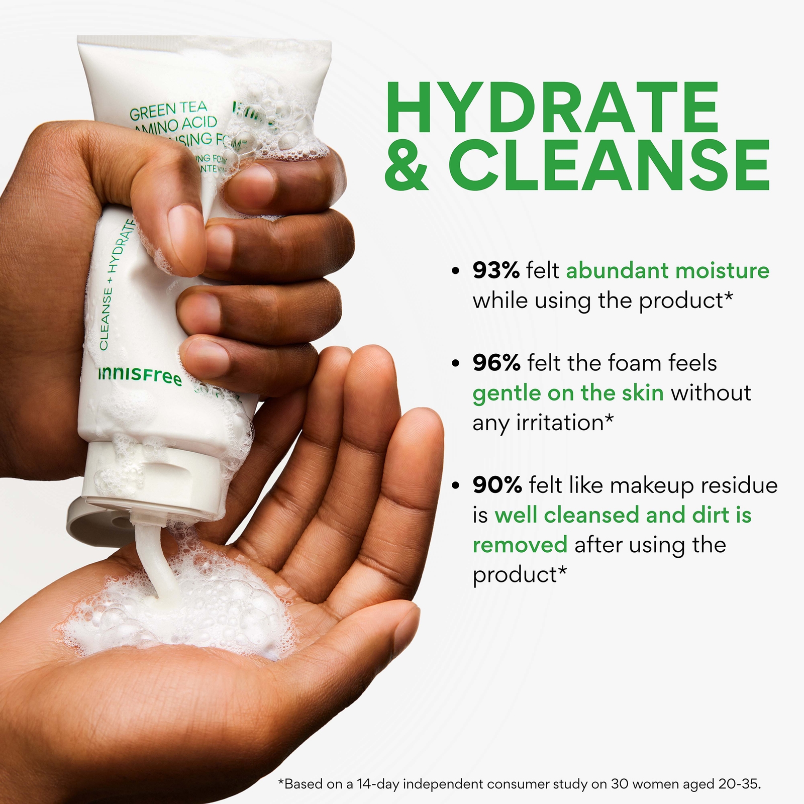 Thumbnail - INNISFREE Green Tea Amino Acid Cleansing Foam 150g