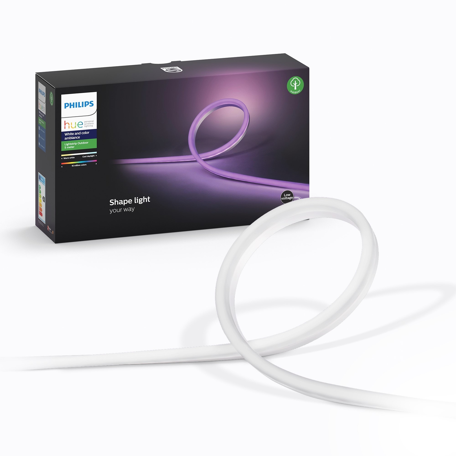 Philips Hue Smart LED Outdoor Colour Ambiance Lightstrip 5m