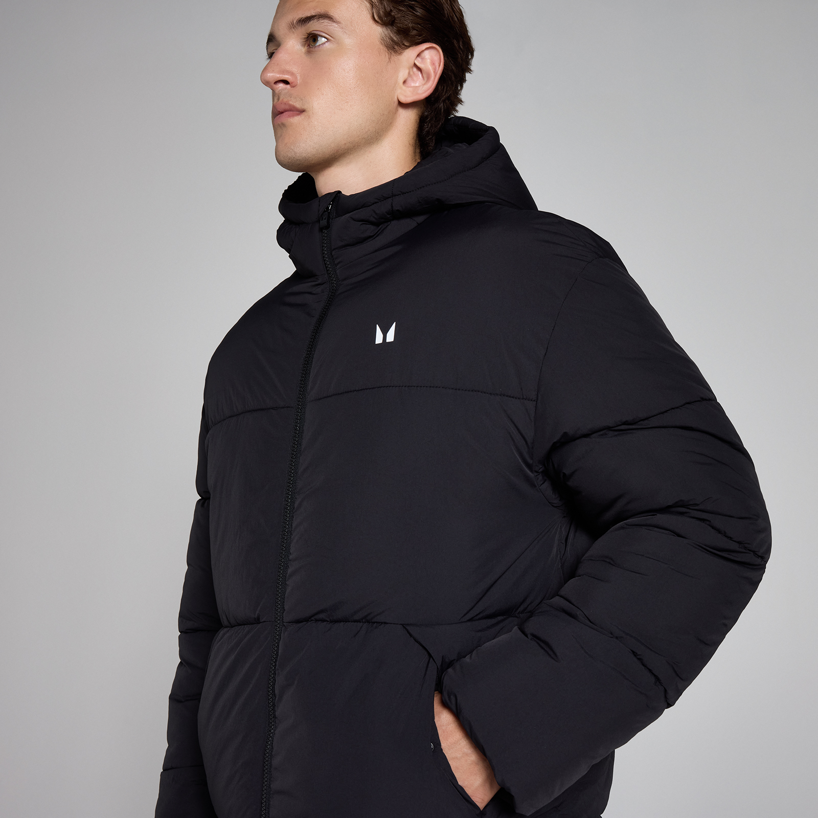 Thumbnail - MP Herren Lange Steppjacke – Schwarz - M