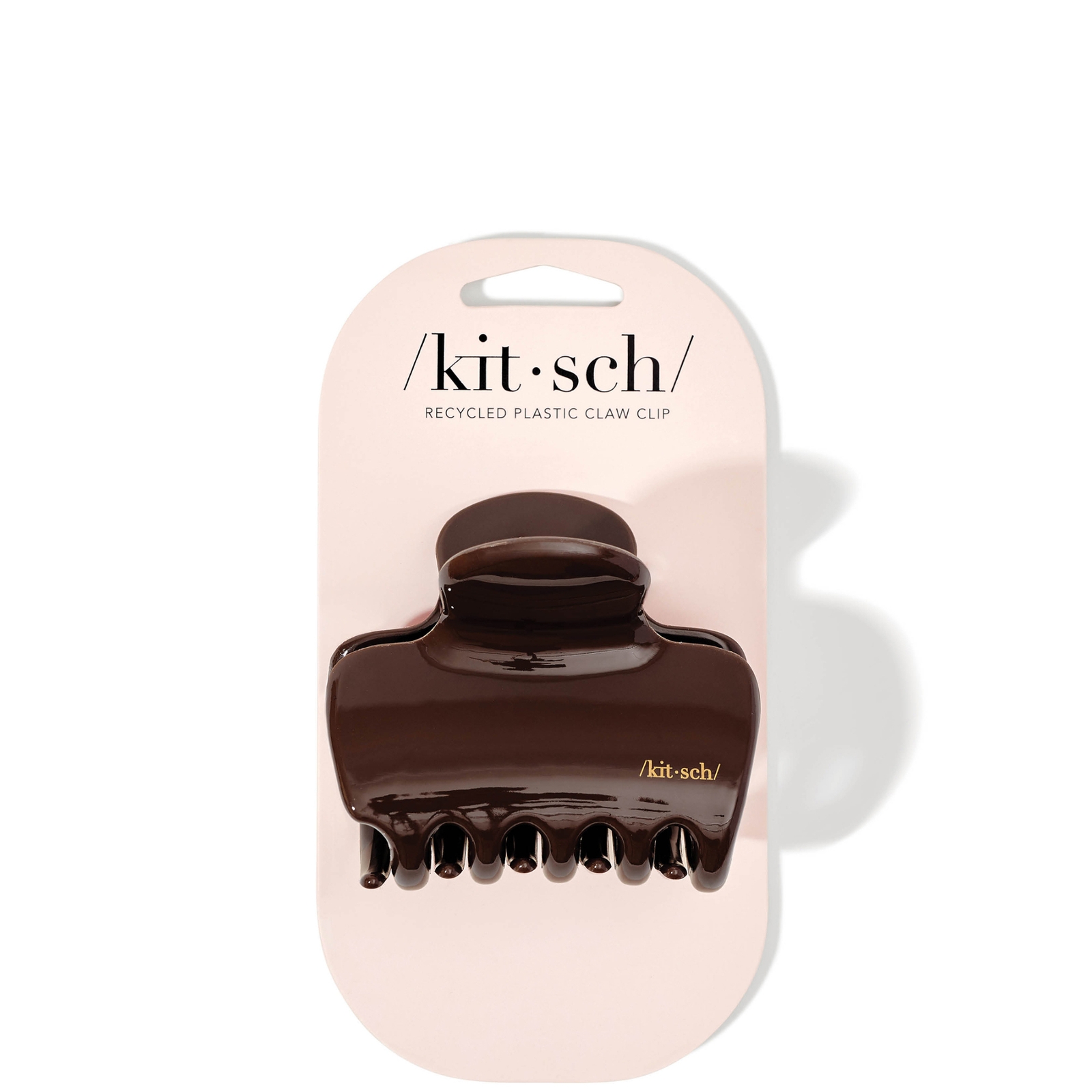 Kitsch Recycled Plastic Puffy Claw Clip - Chocolate 20g