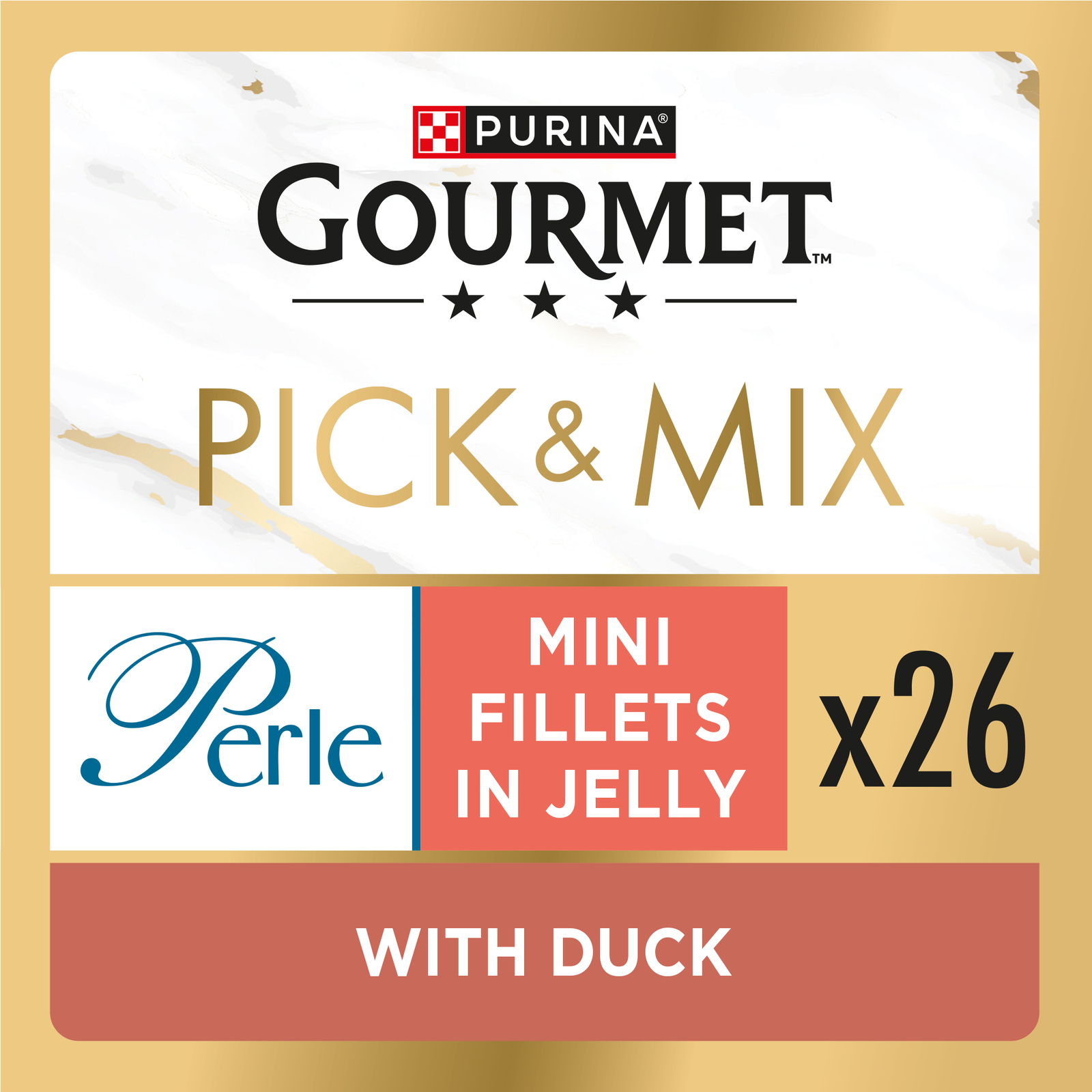 Image of GOURMET Perle Mini Fillets in Jelly with Duck Adult Wet Cat Food 26x85g