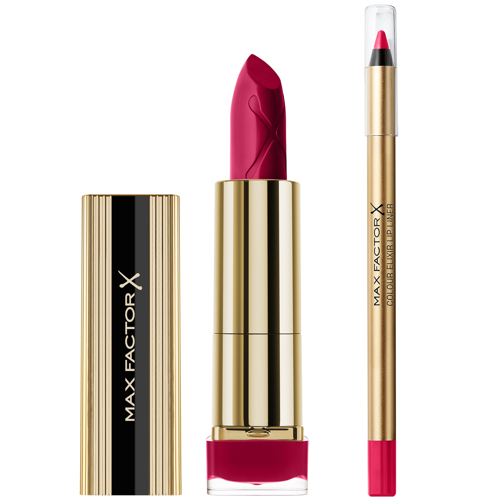 Shop Max Factor Lipstick And Lip Liner Bundle (various Shades) - Ruby Red