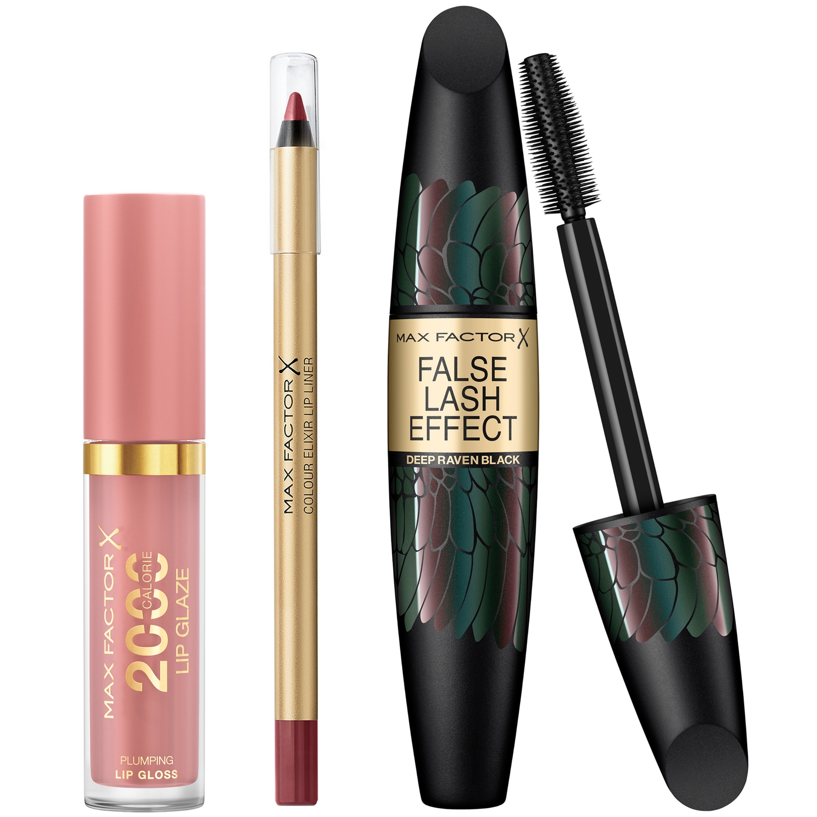 Shop Max Factor Lip Gloss, Lip Liner And Mascara Bundle (various Shades) - Mauve Moment