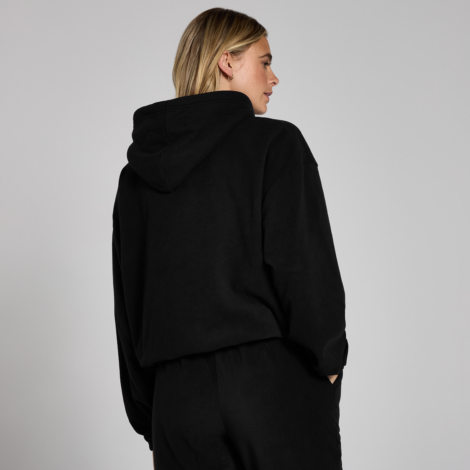 MP Damen Fleece-Kapuzenpulli – Schwarz - XL