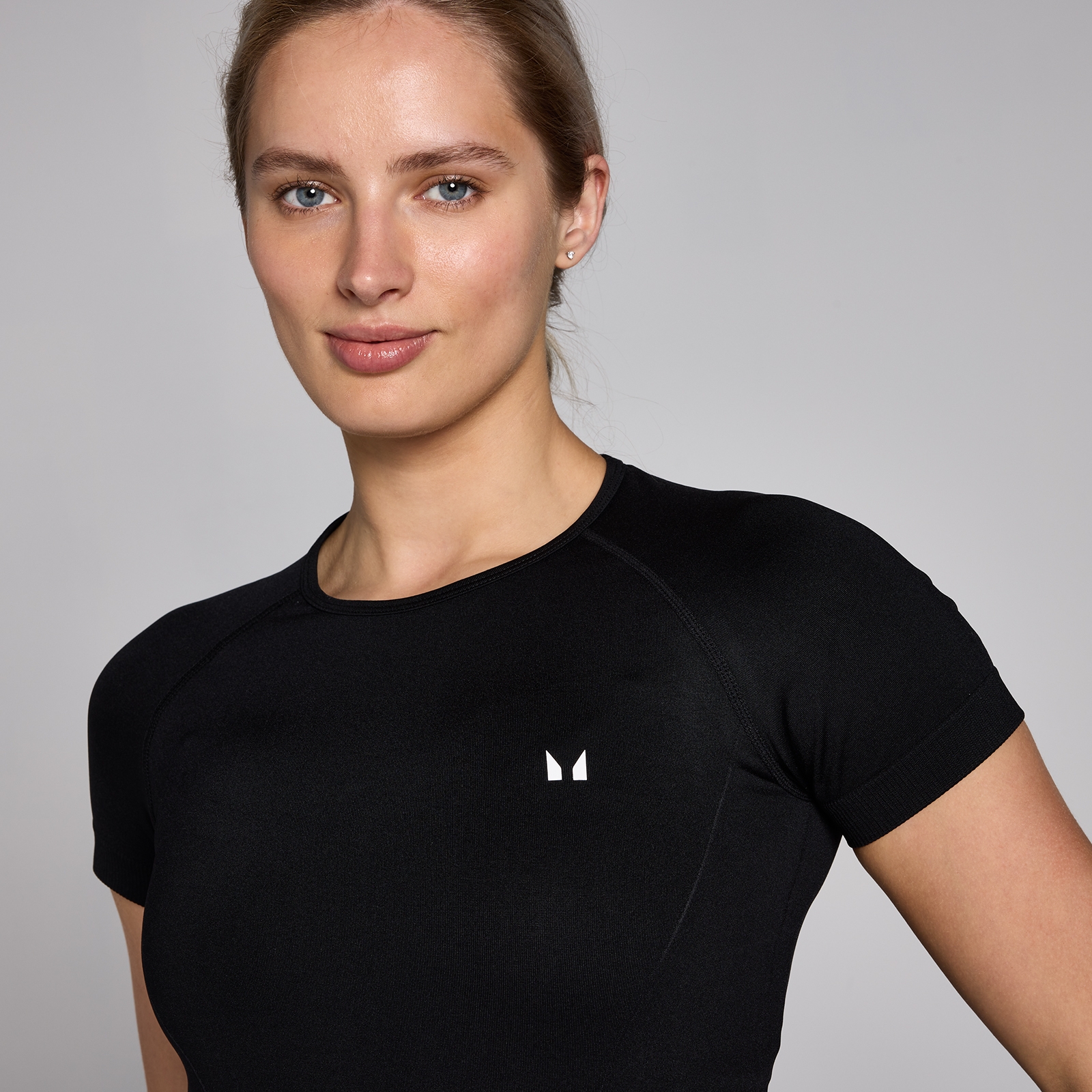 Thumbnail - MP Damen Shape Seamless Kurzarm-Top – Schwarz - XS