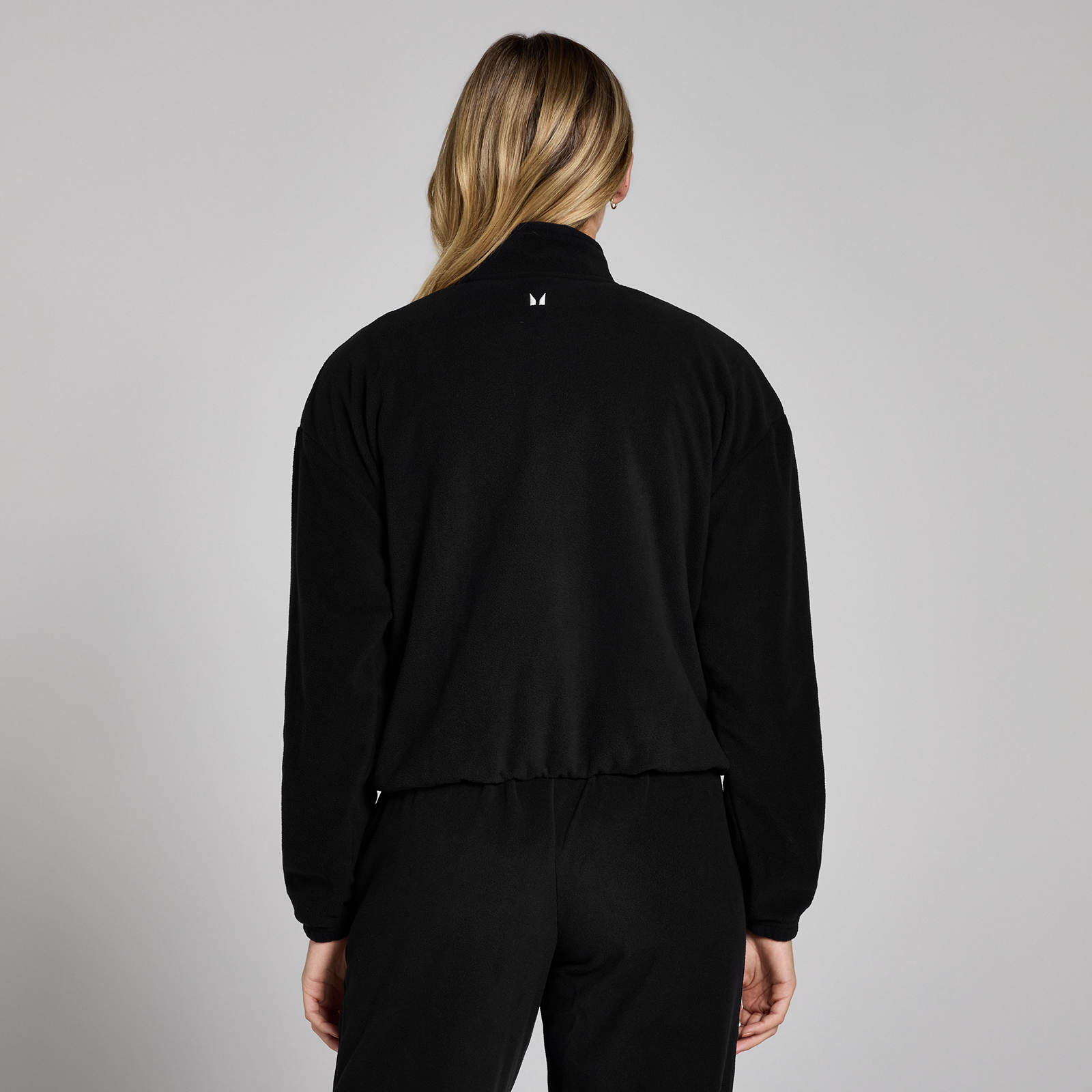 MP Damen Fleece mit 1/4-Reißverschluss und Trichterkragen – Schwarz - M