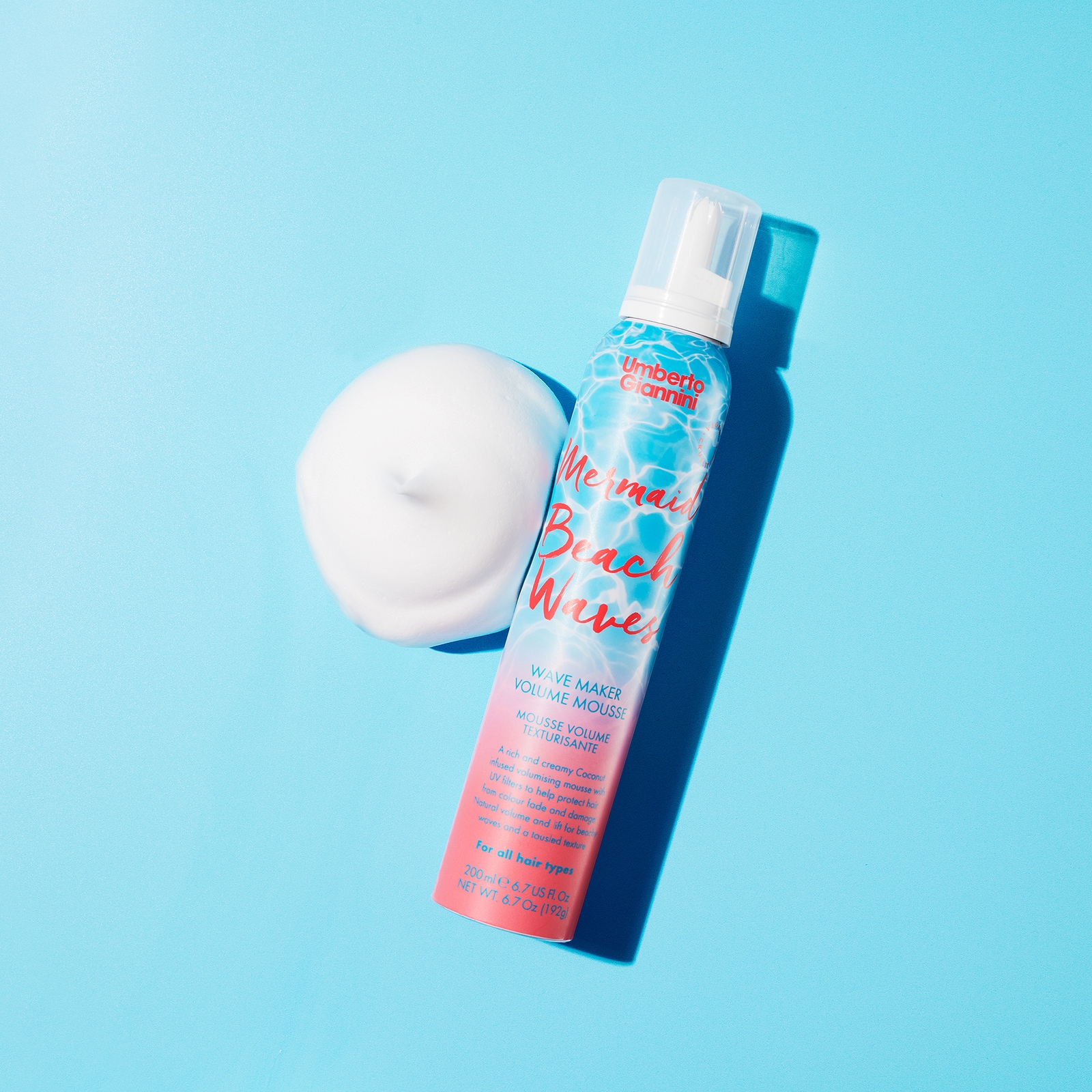 Thumbnail - Umberto Giannini Mermaid Beach Waves Mousse 200 ml