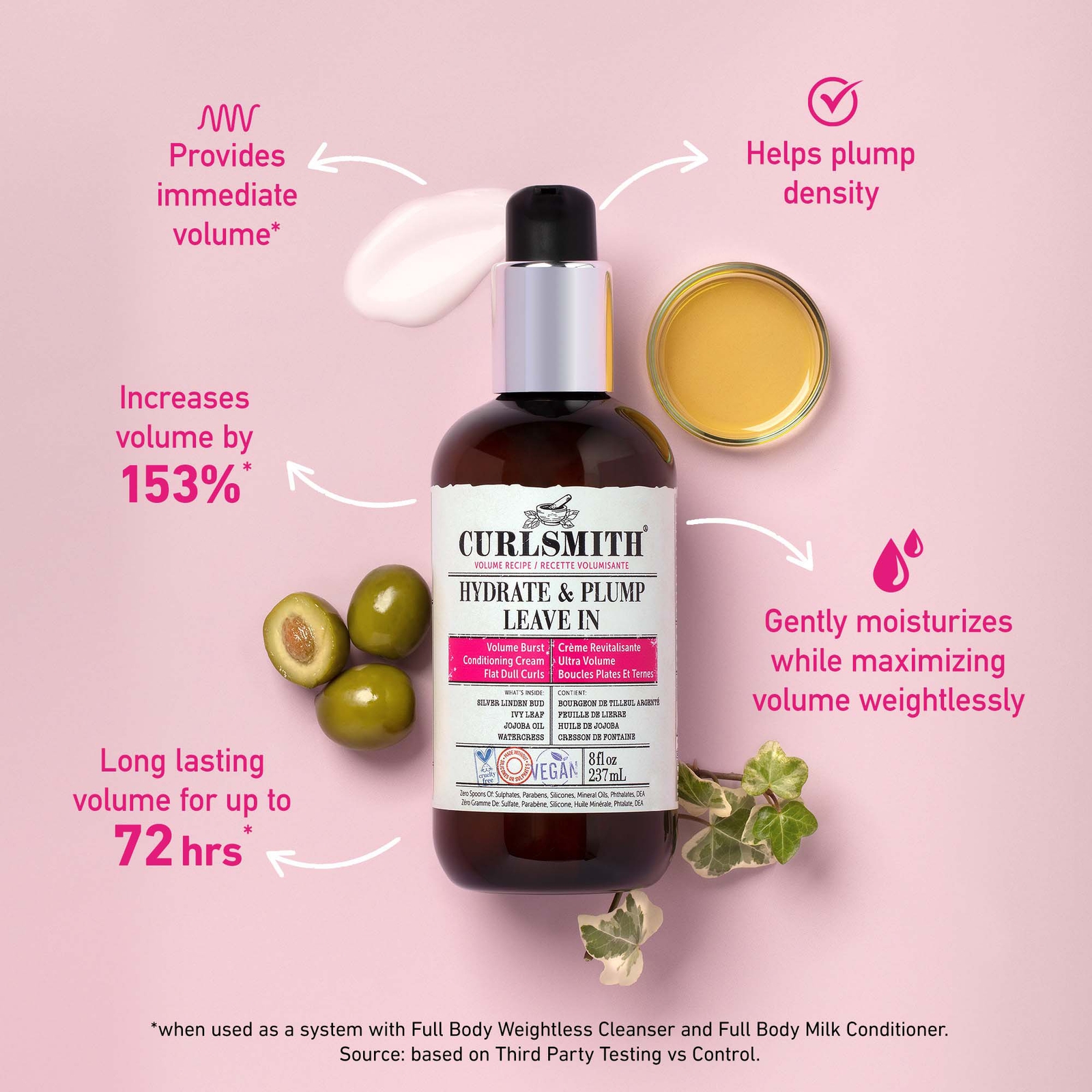 Thumbnail - Curlsmith Hydrate & Plump Leave-in Conditioner 237ml