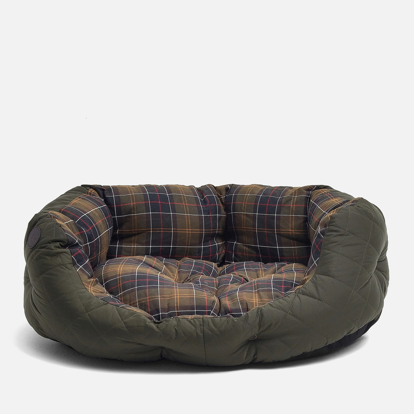 Barbour Quilted Dog Bed - 30 inch - Olive