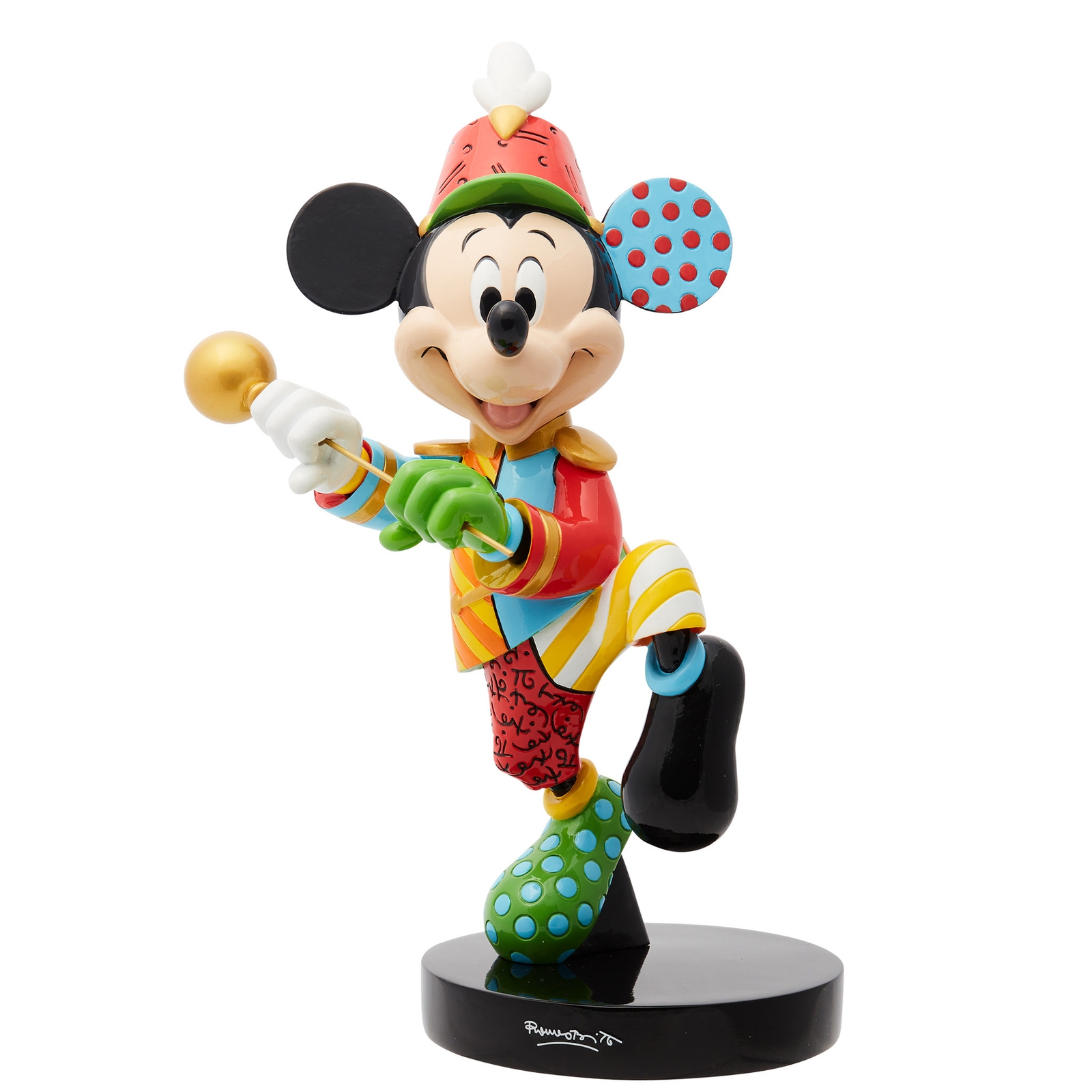 Image of Enesco Disney Britto Band Leader Mickey 8 Figurine