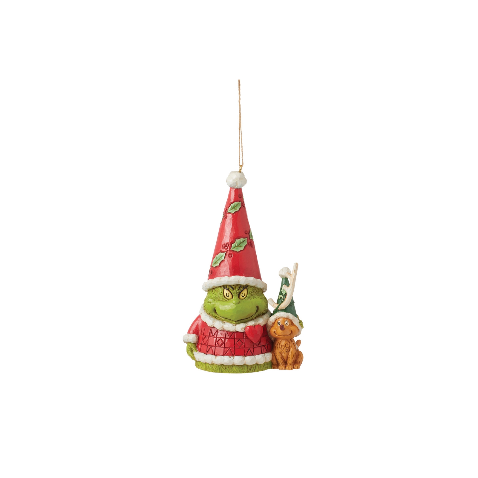 Image of Enesco Grinch Gnome with Max Hanging Ornament