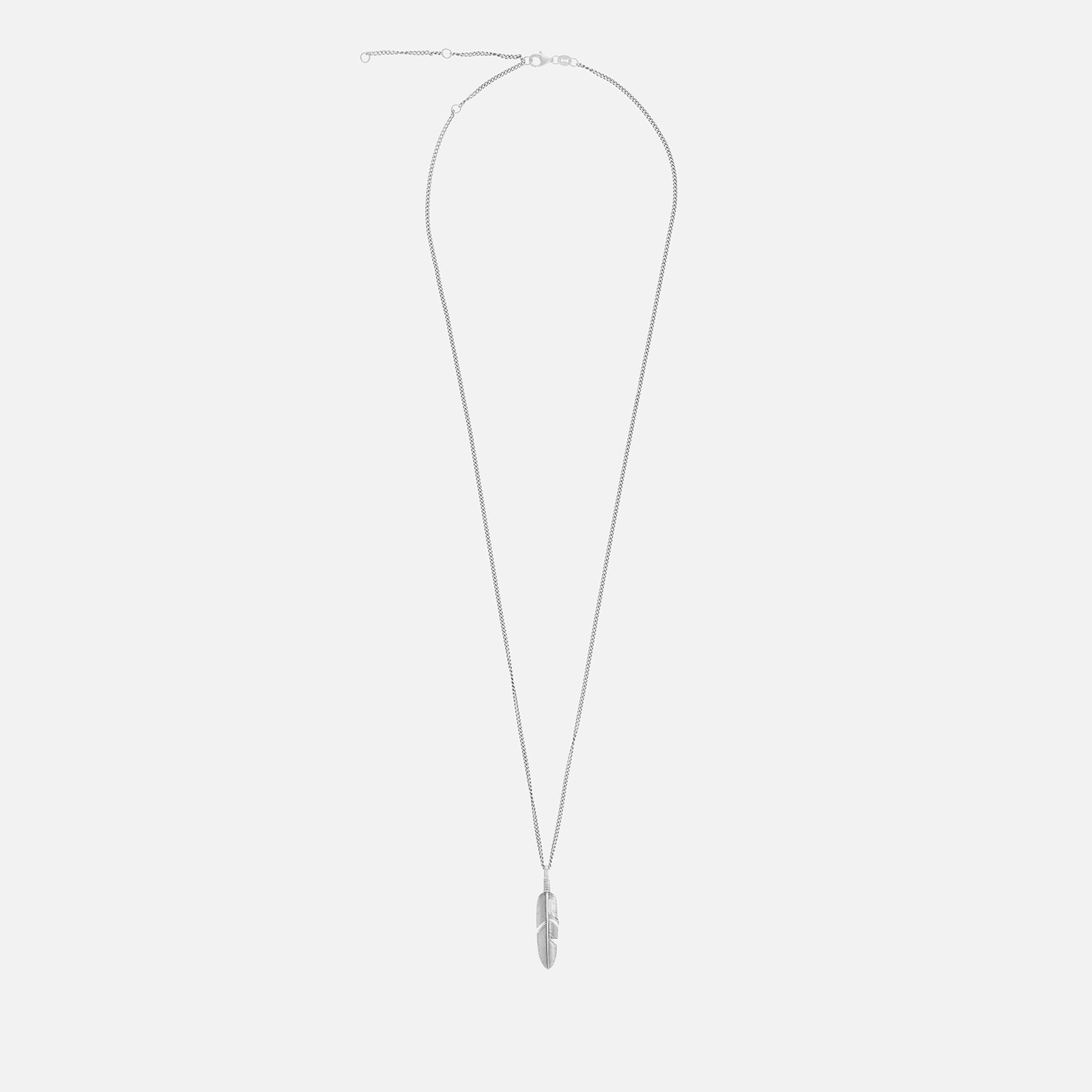 Serge DeNimes Men's Ethereal Feather Necklace - 925 Sterling Silver