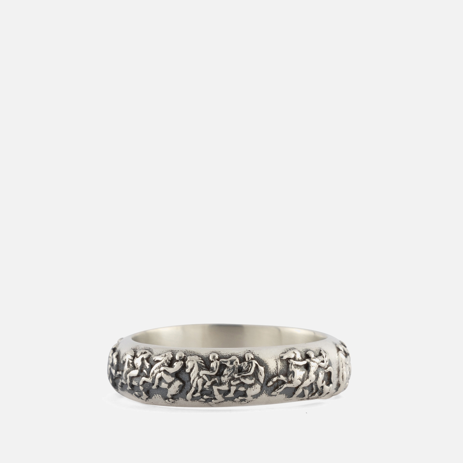 Serge DeNimes Men's Frieze Ring - 925 Sterling Silver