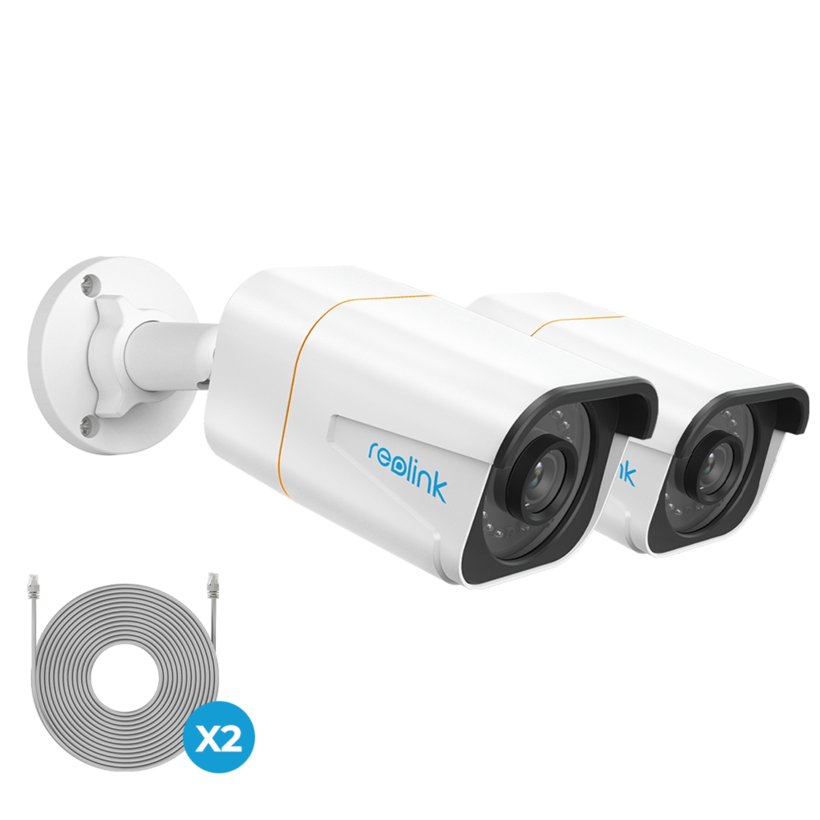 Reolink 4K+ UHD NVR PoE AI Bullet Add-on Security Camera - 2 Pack