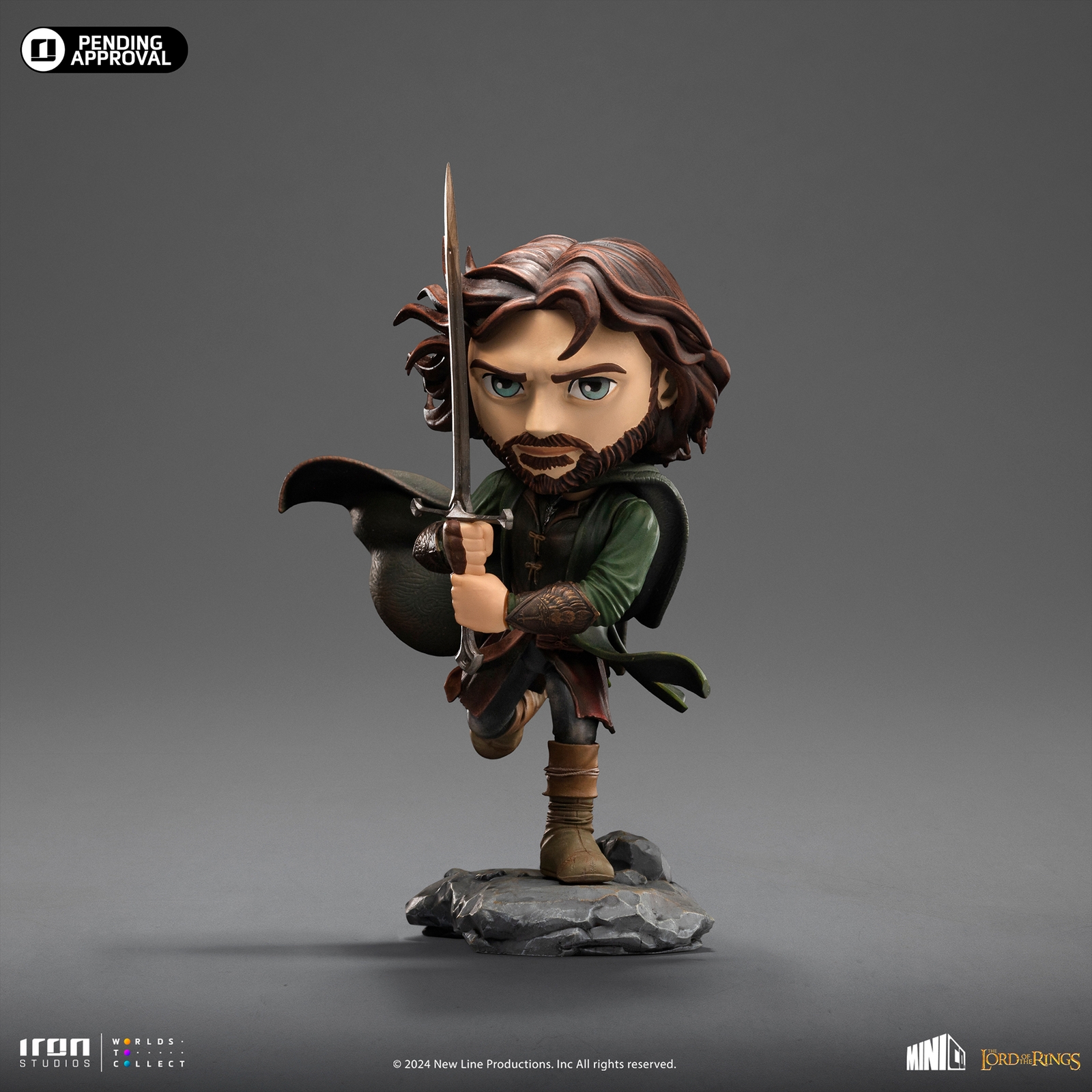 Iron Studios The Lord of The Rings Aragorn Minico Limited Edition Figure (6.6 )