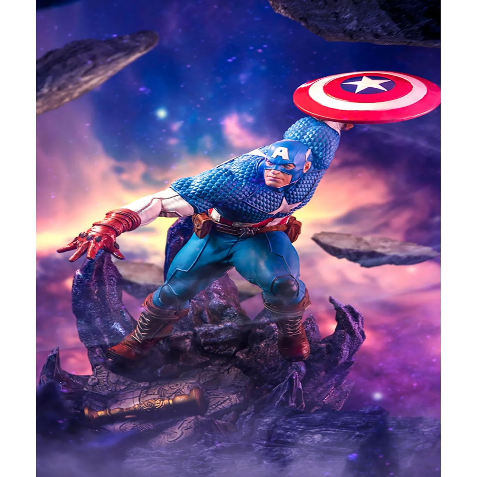 Iron Studios Marvel Captain America Deluxe Art Scale 1/10 Limited Edition Statue & Diorama