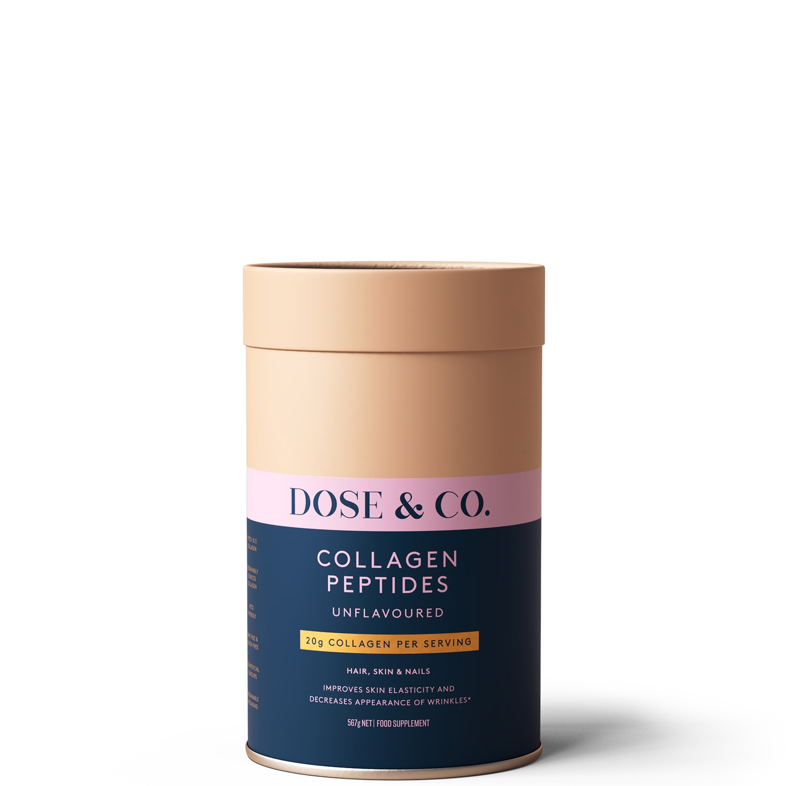 

Dose & Co Pure Collagen Peptides - Unflavoured 567g