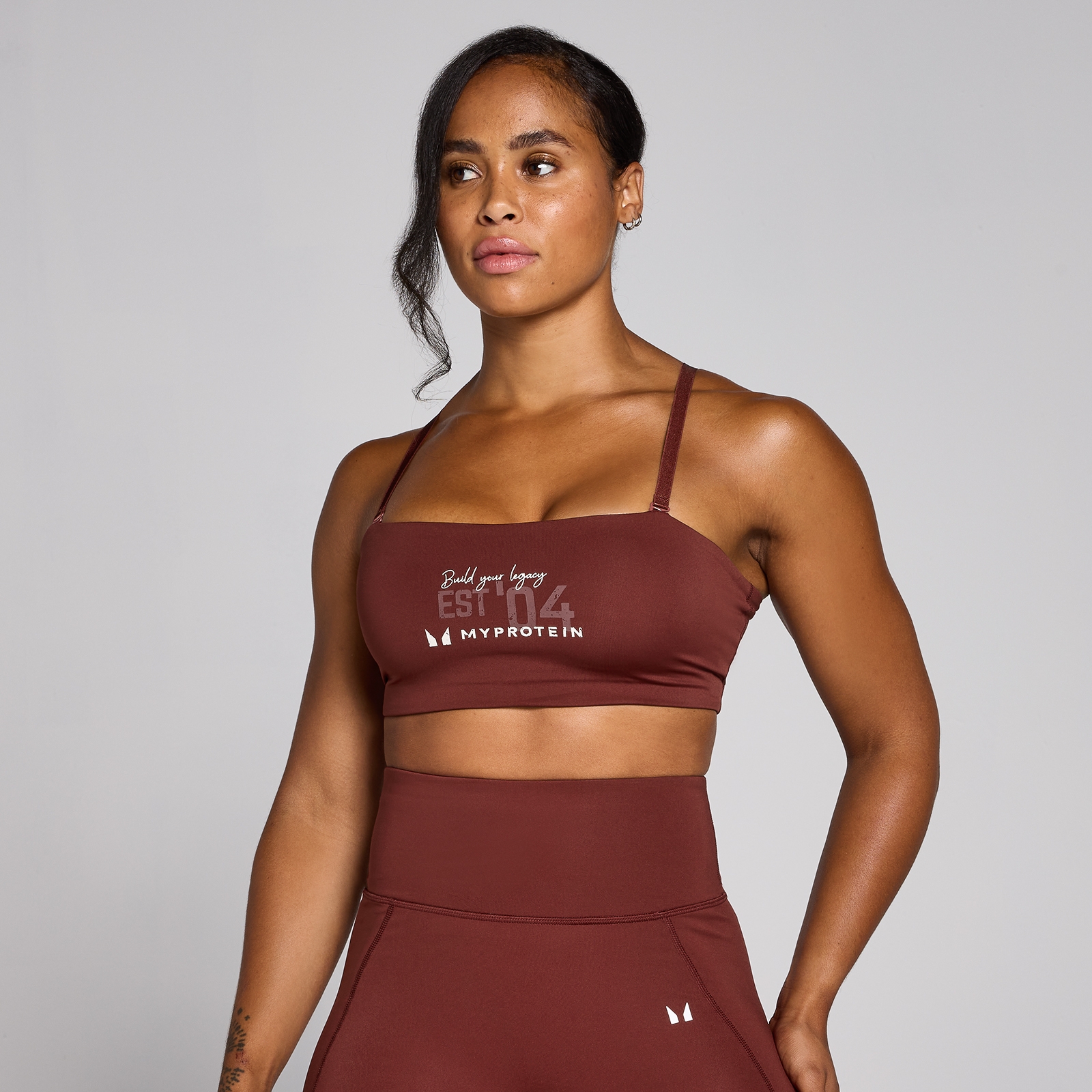 MP Women's Origin Graphic Training Sports Bra - Firebrick - L