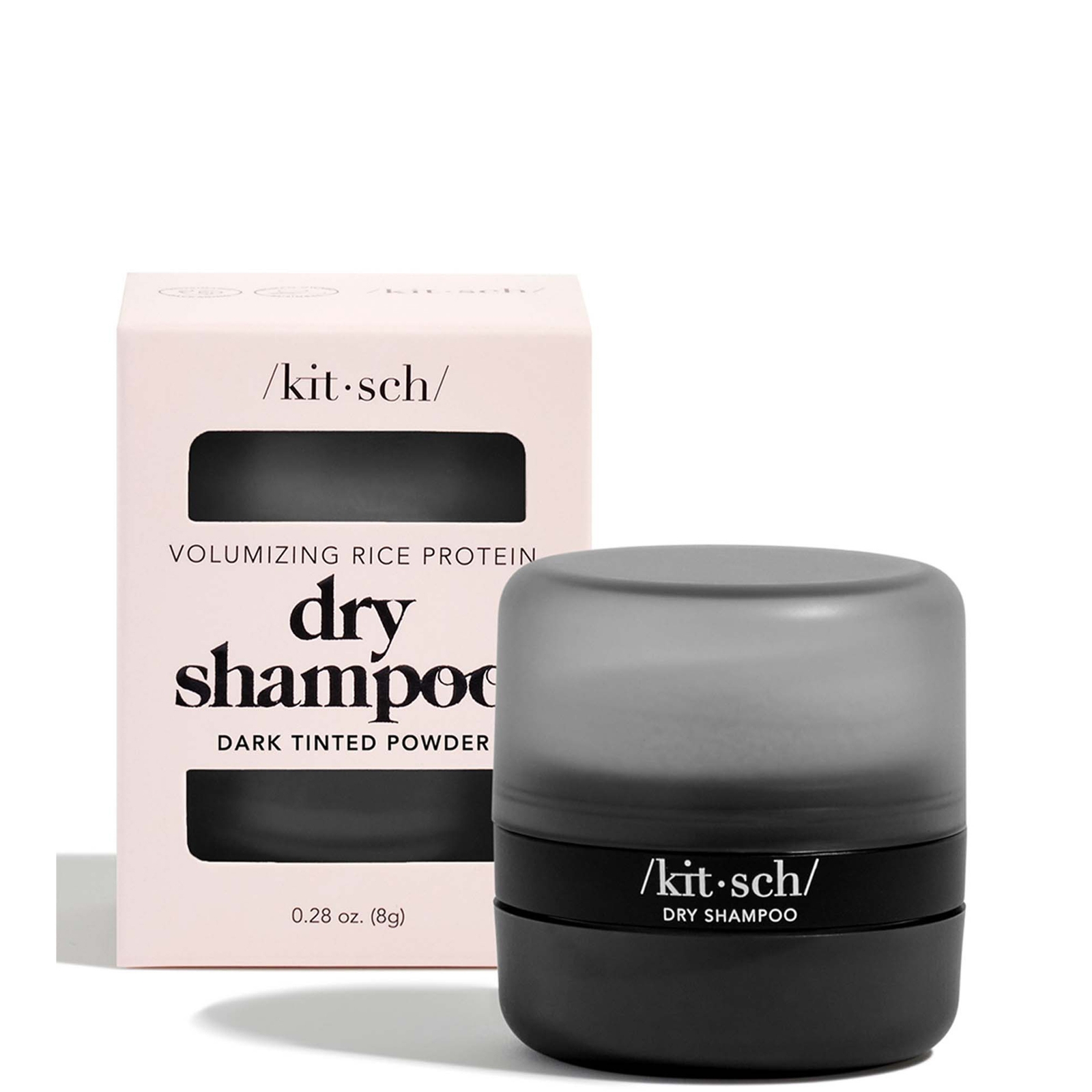 

Kitsch Volumising Rice Protein Dry Shampoo - Dark Tinted Powder 8g