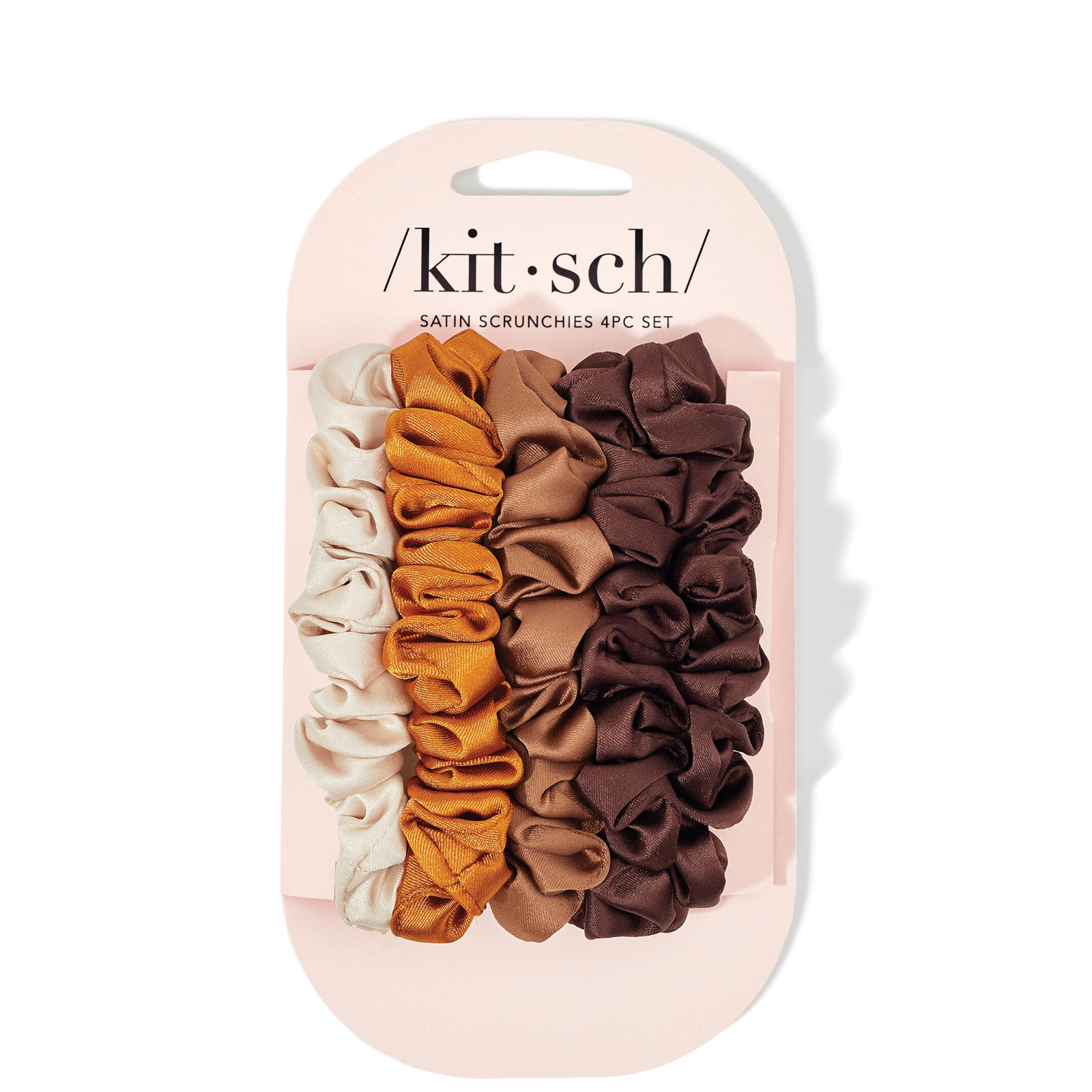 Shop Kitsch Satin Petite Scrunchies 5 Piece Set - Sedona